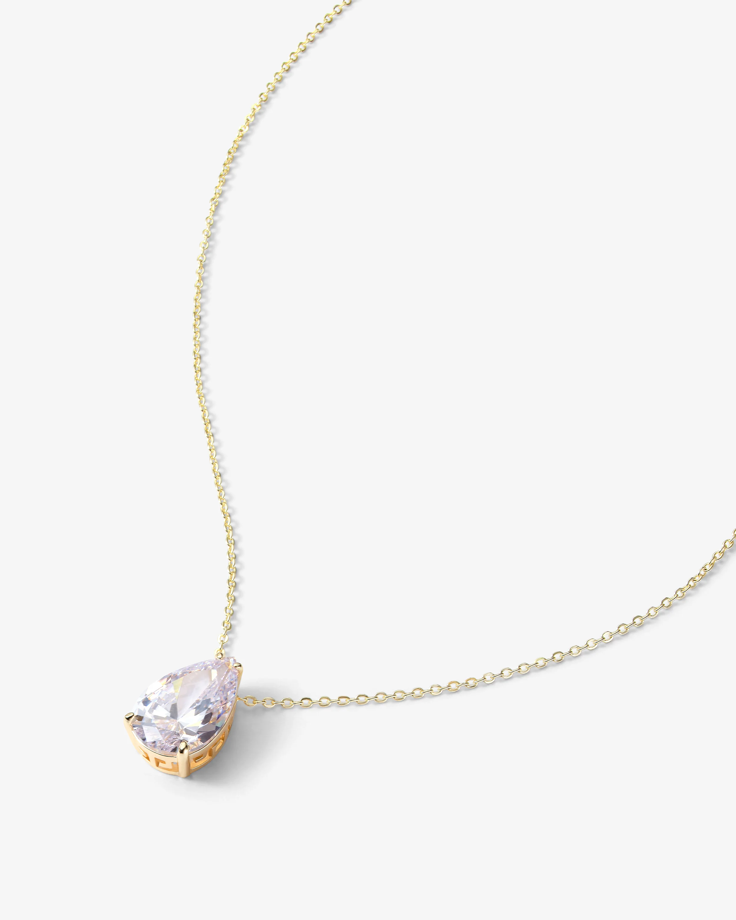 "Are you Jealous" Necklace - Gold|White Diamondettes - Image 3