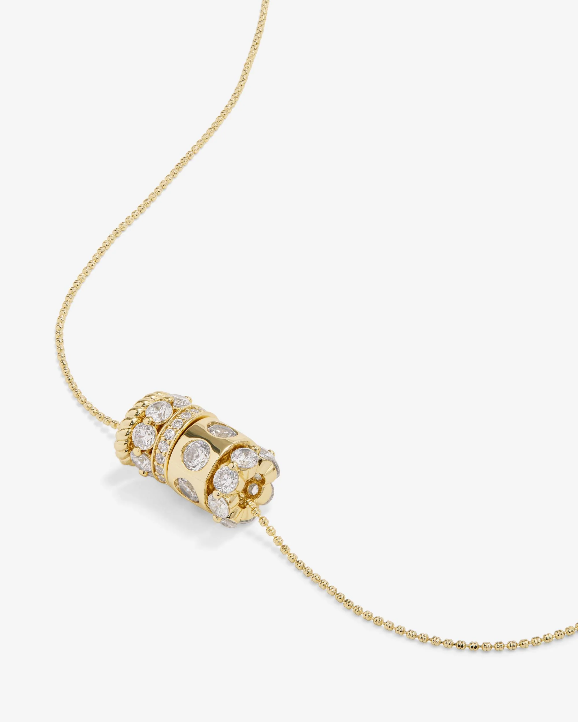 Ashley Venice Necklace - Gold|White Diamondettes - Image 3