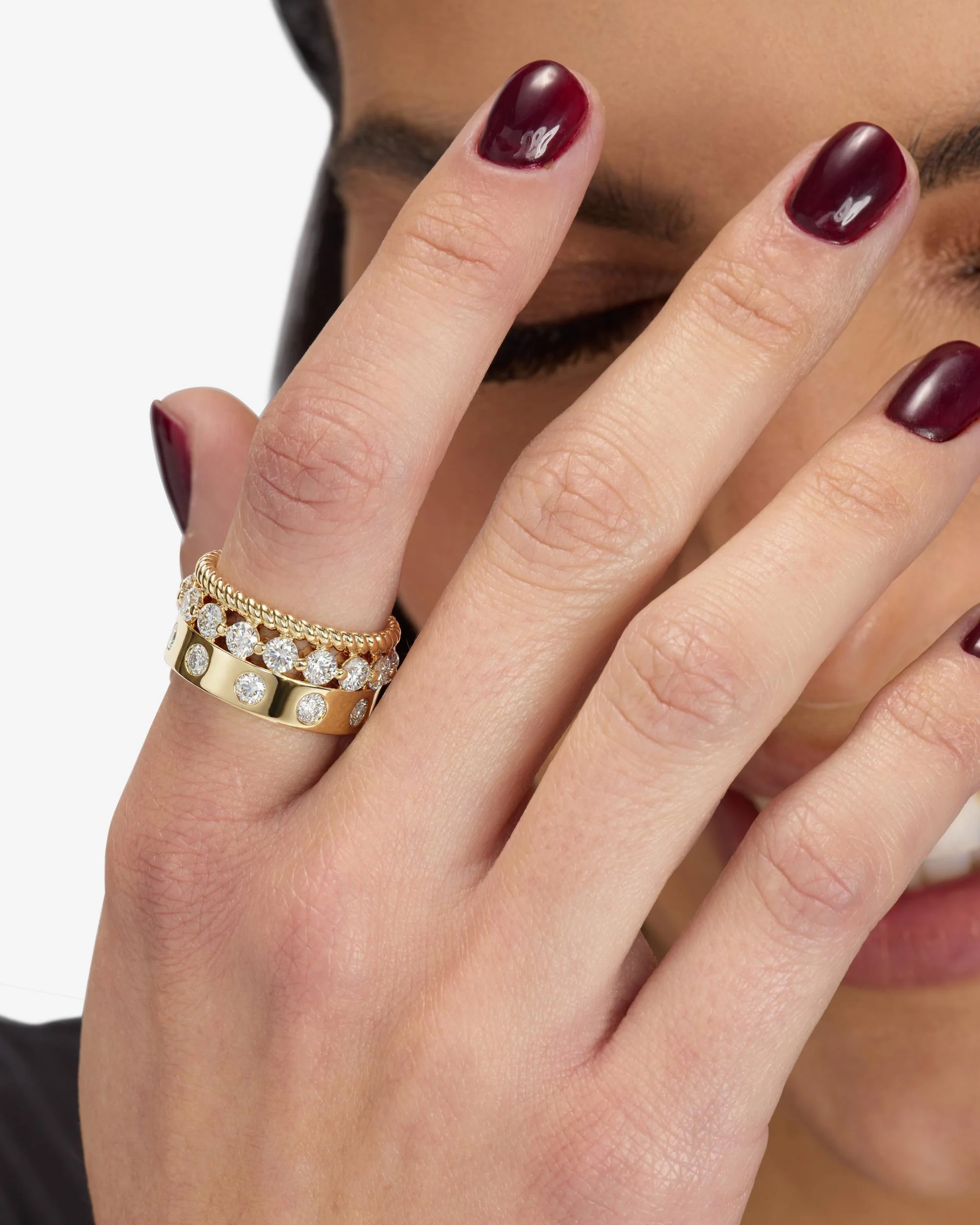 Ashley Venice Ring - Gold|White Diamondettes - Image 4