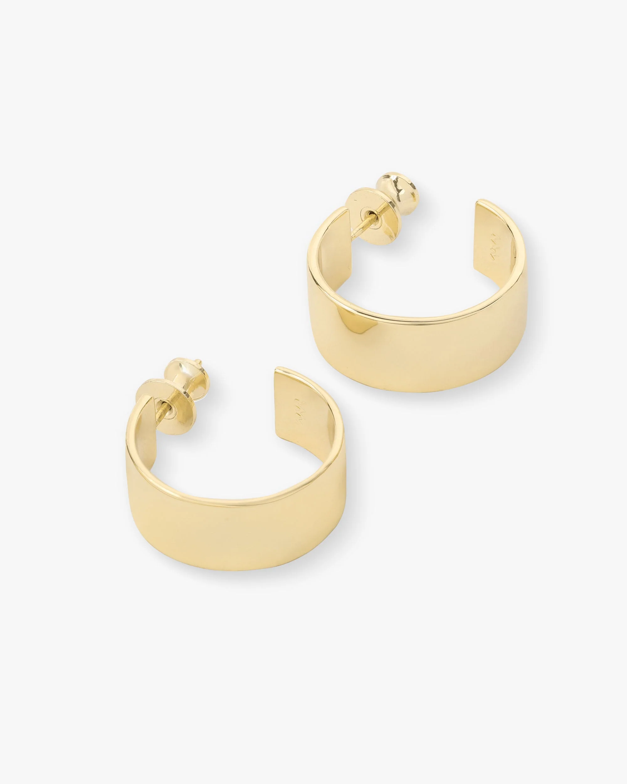 Atlas Hoops .75" - Gold - Image 3