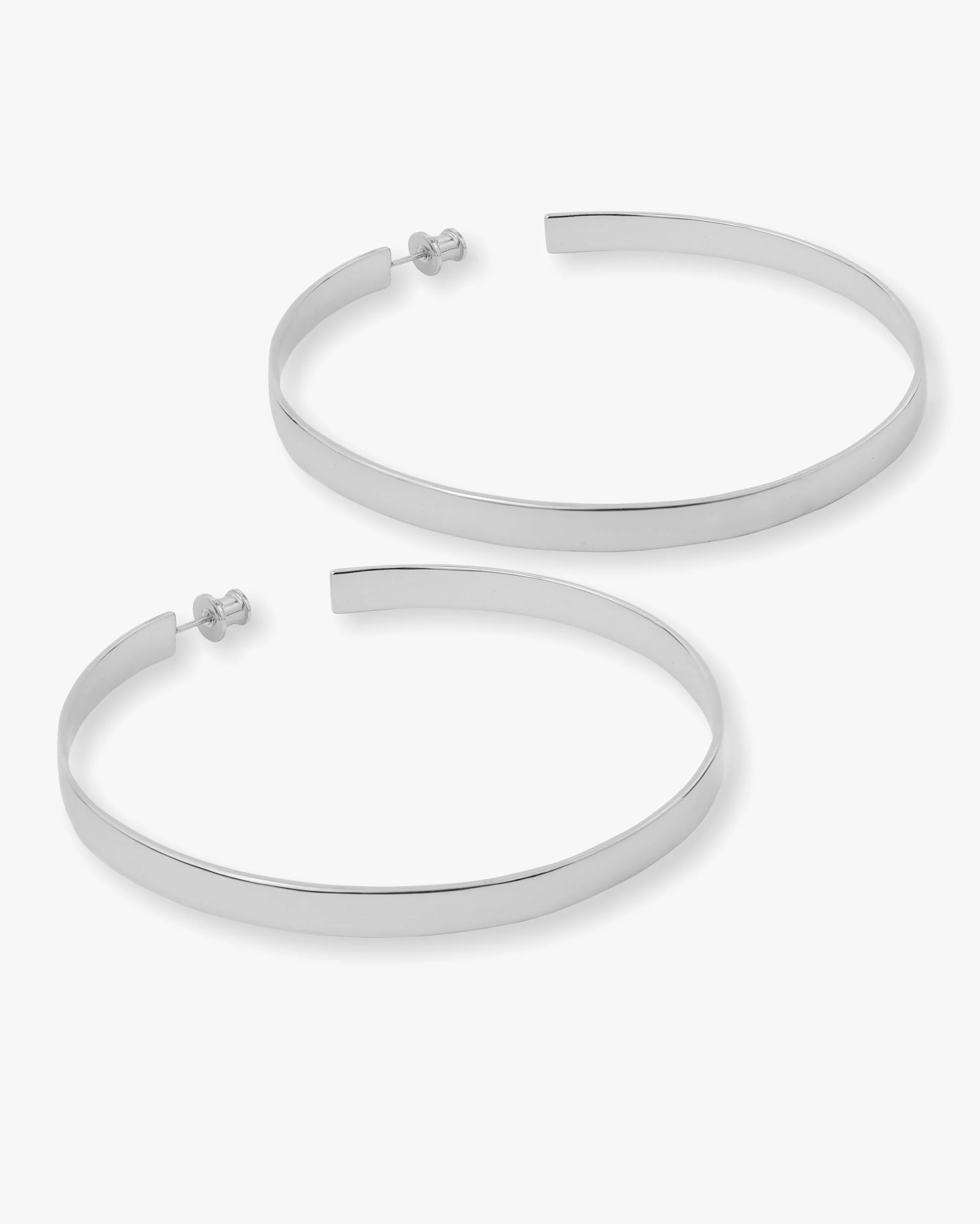Atlas Hoops 3" - Silver - Image 3