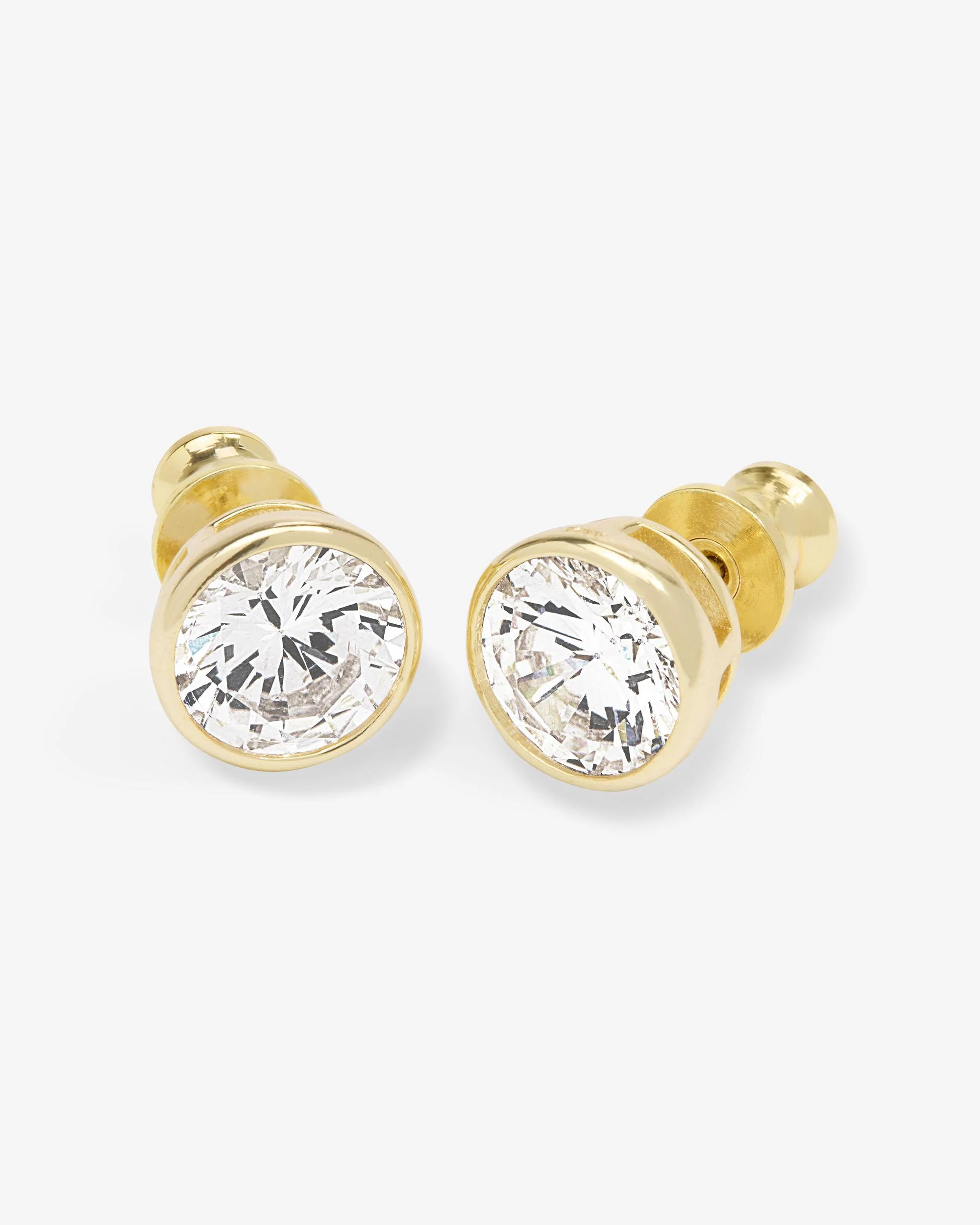 Baroness 8mm Studs - Gold|White Diamondettes - Image 3