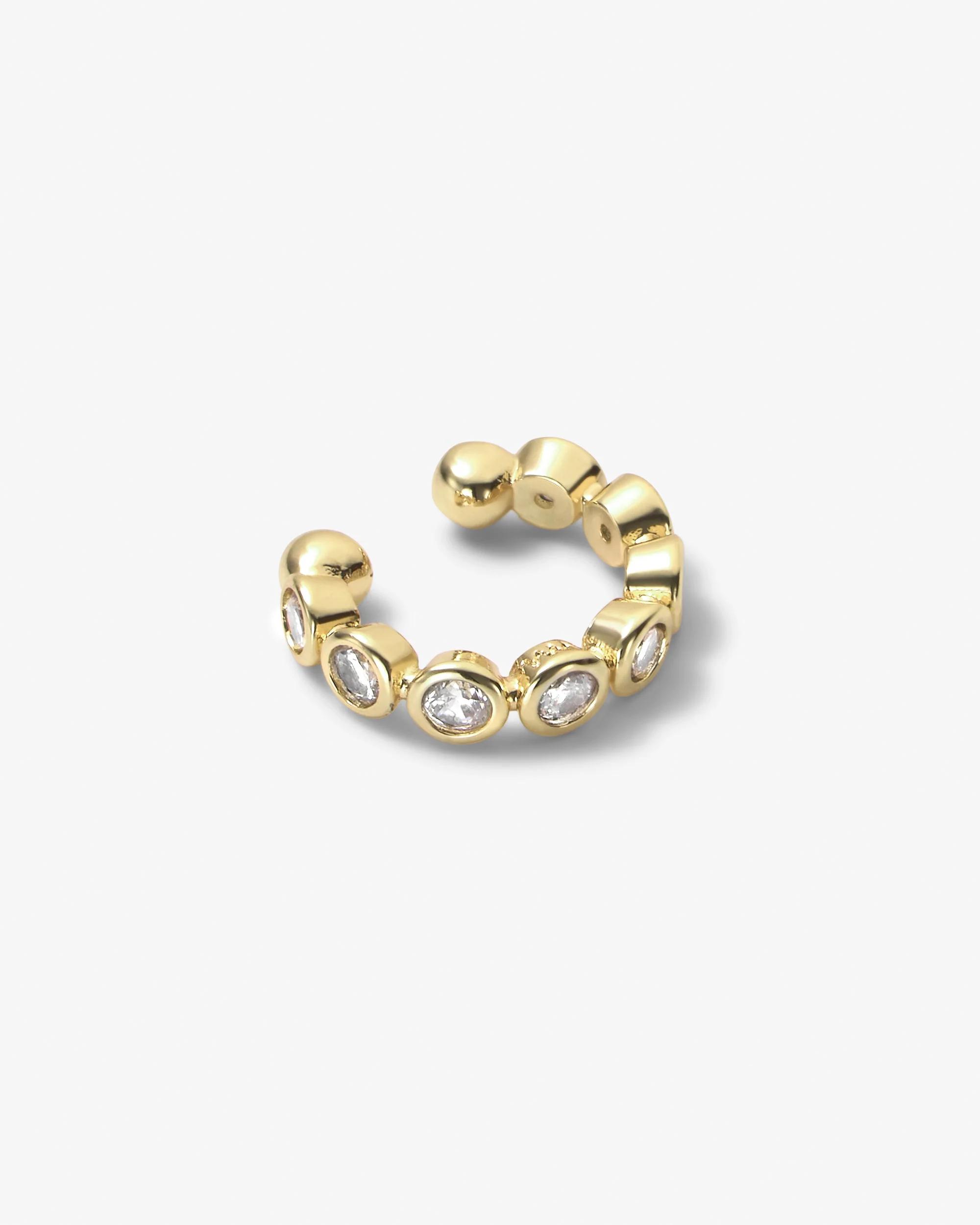 Baroness Ear Cuff - Gold|White Diamondettes - Image 3