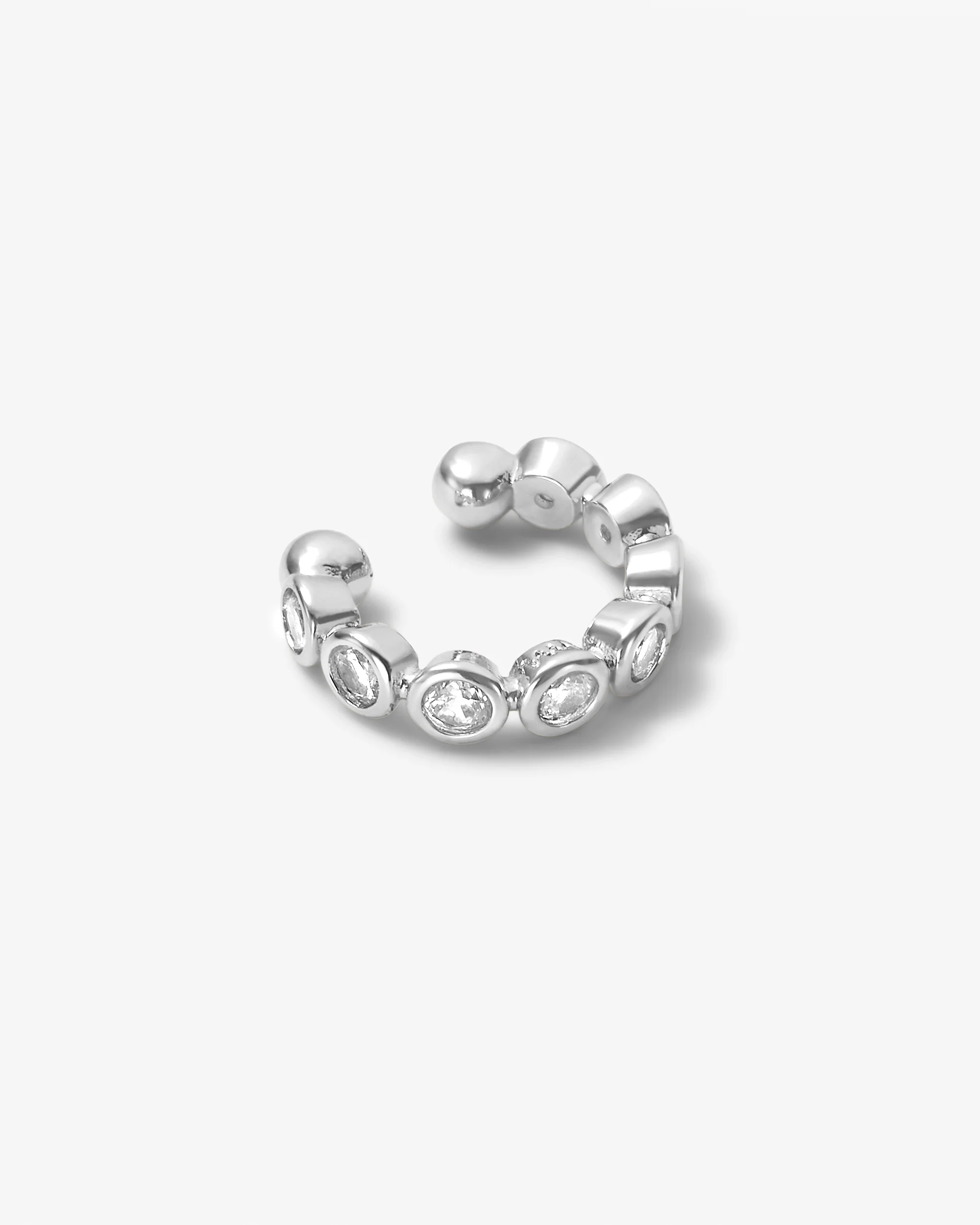 Baroness Ear Cuff - Silver|White Diamondettes - Image 3