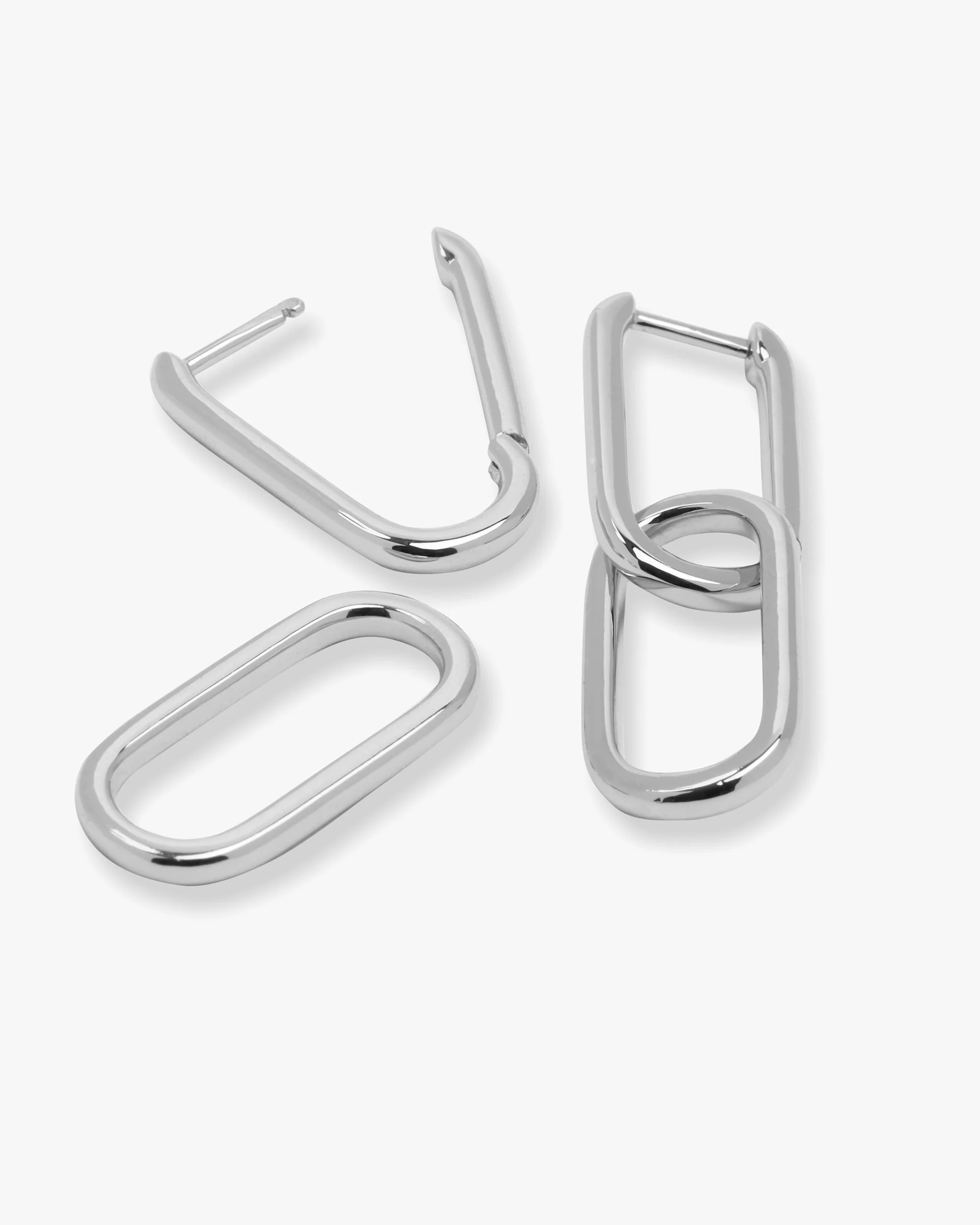 Carrie Chain Convertible Huggies - Silver - Image 3