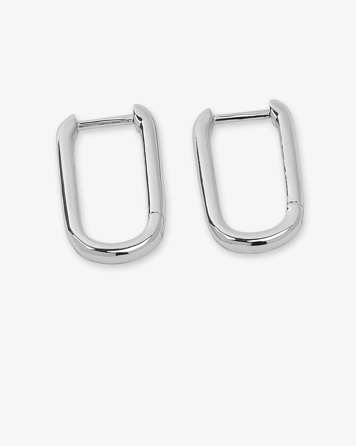 Carrie Chain Huggies - Silver - Image 3