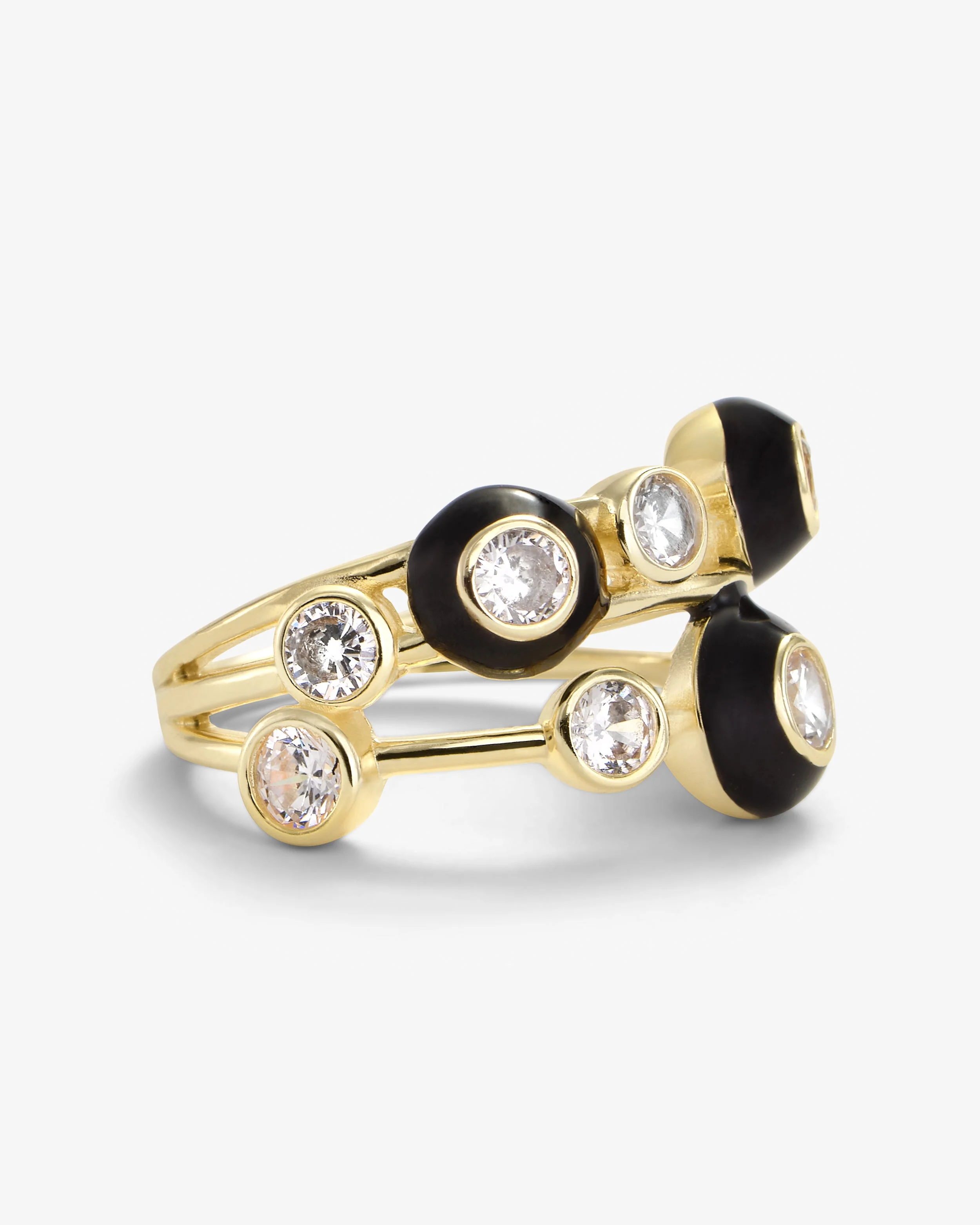 Cloud 9 Black Ring - Gold - Image 2