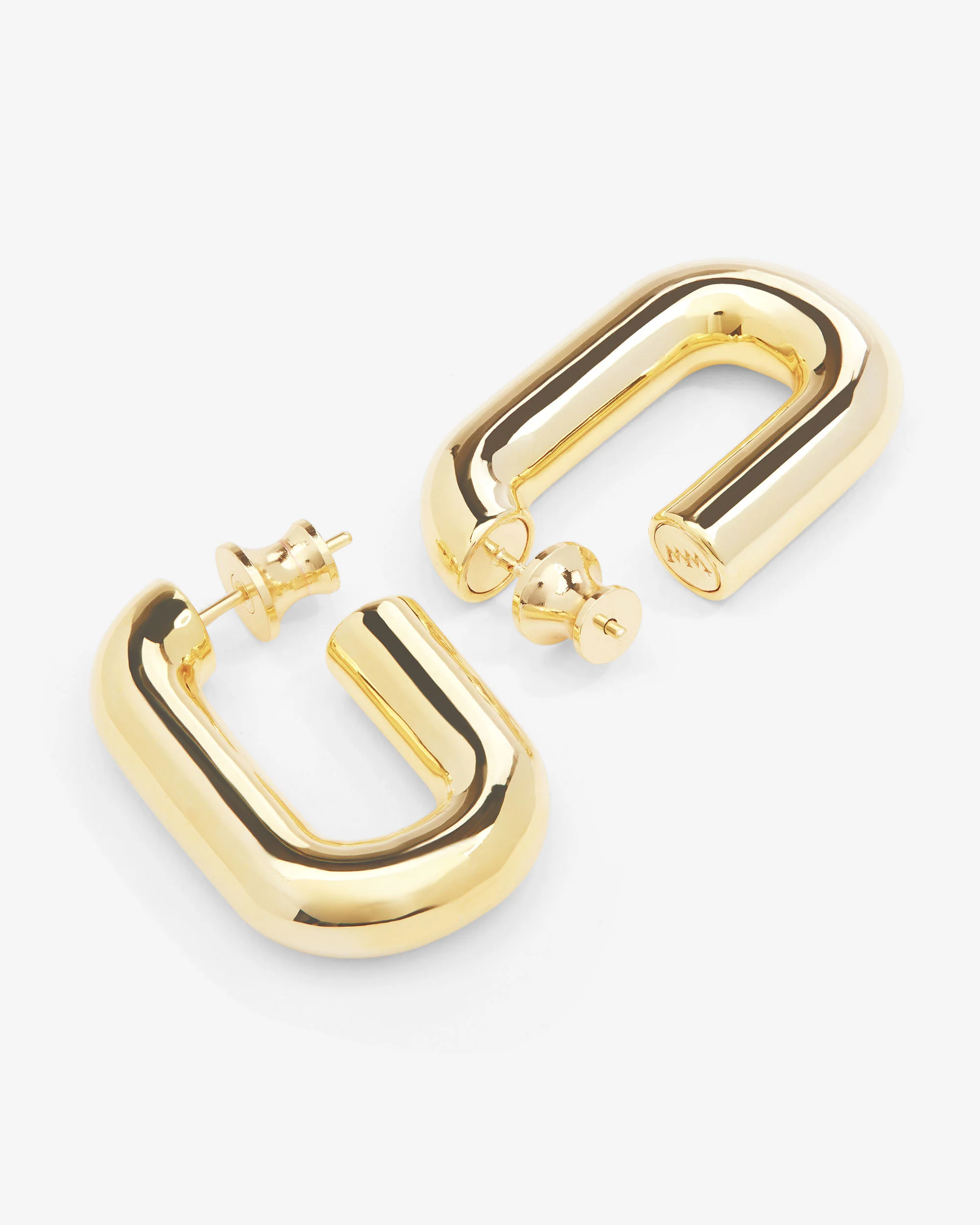 Frankie Chain Huggies - Gold - Image 3