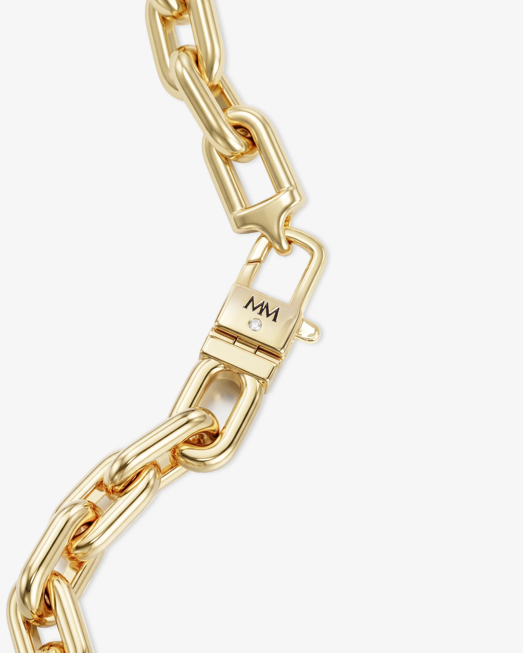 Frankie Chain Bracelet 10mm - Gold - Image 3