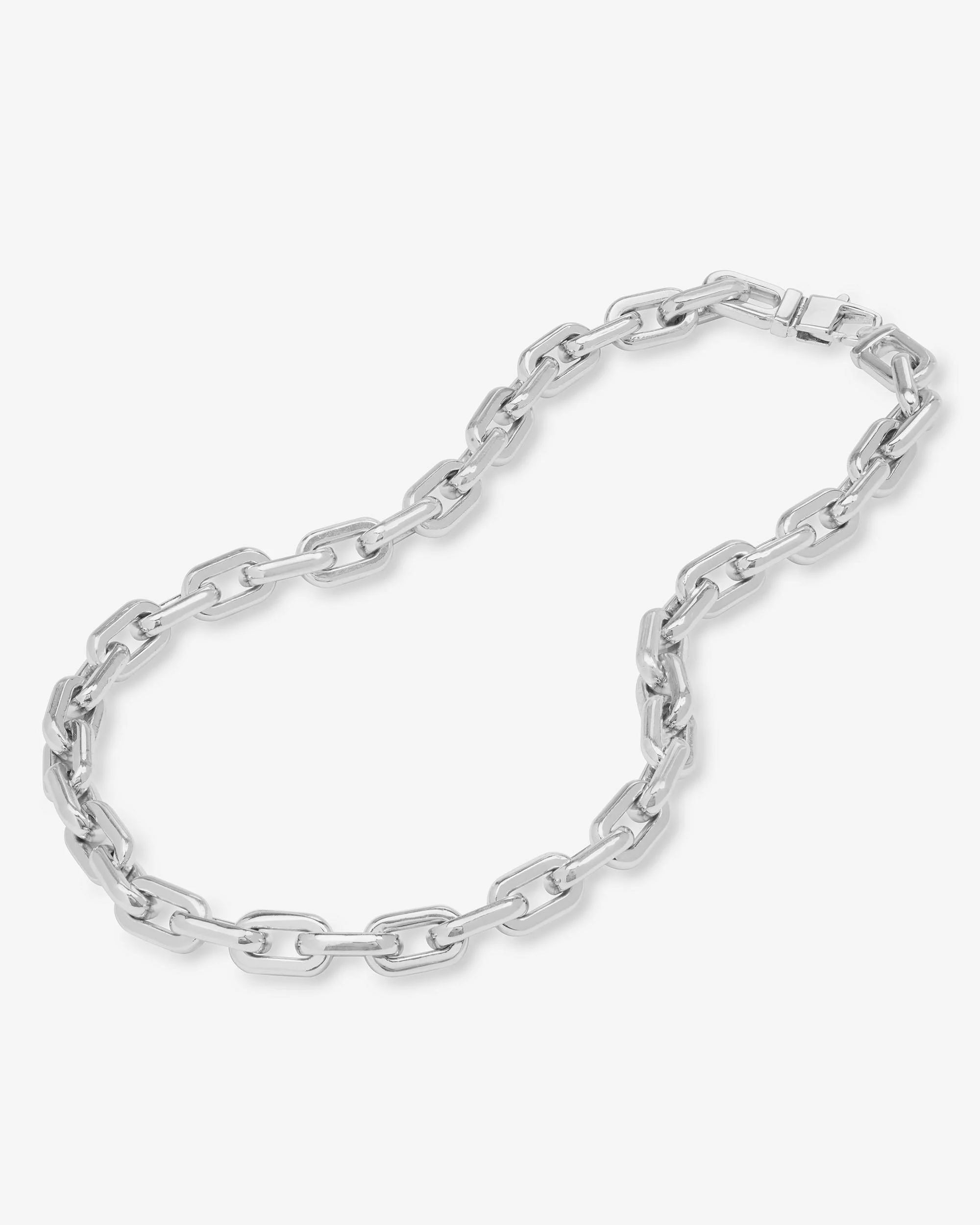 Frankie Chain Necklace 10mm - Silver - Image 4