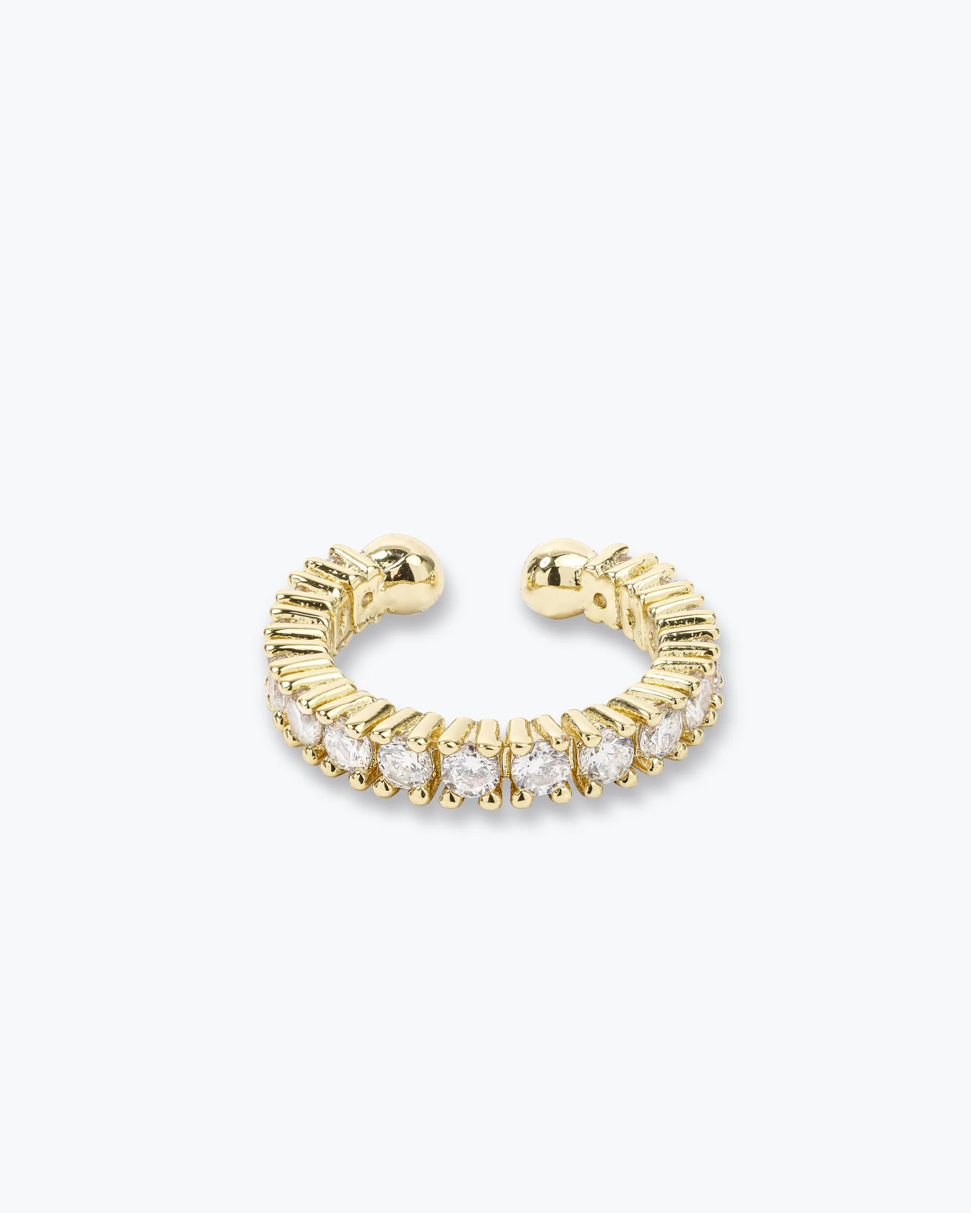 Heiress Ear Cuff - Gold|White Diamondettes - Image 3