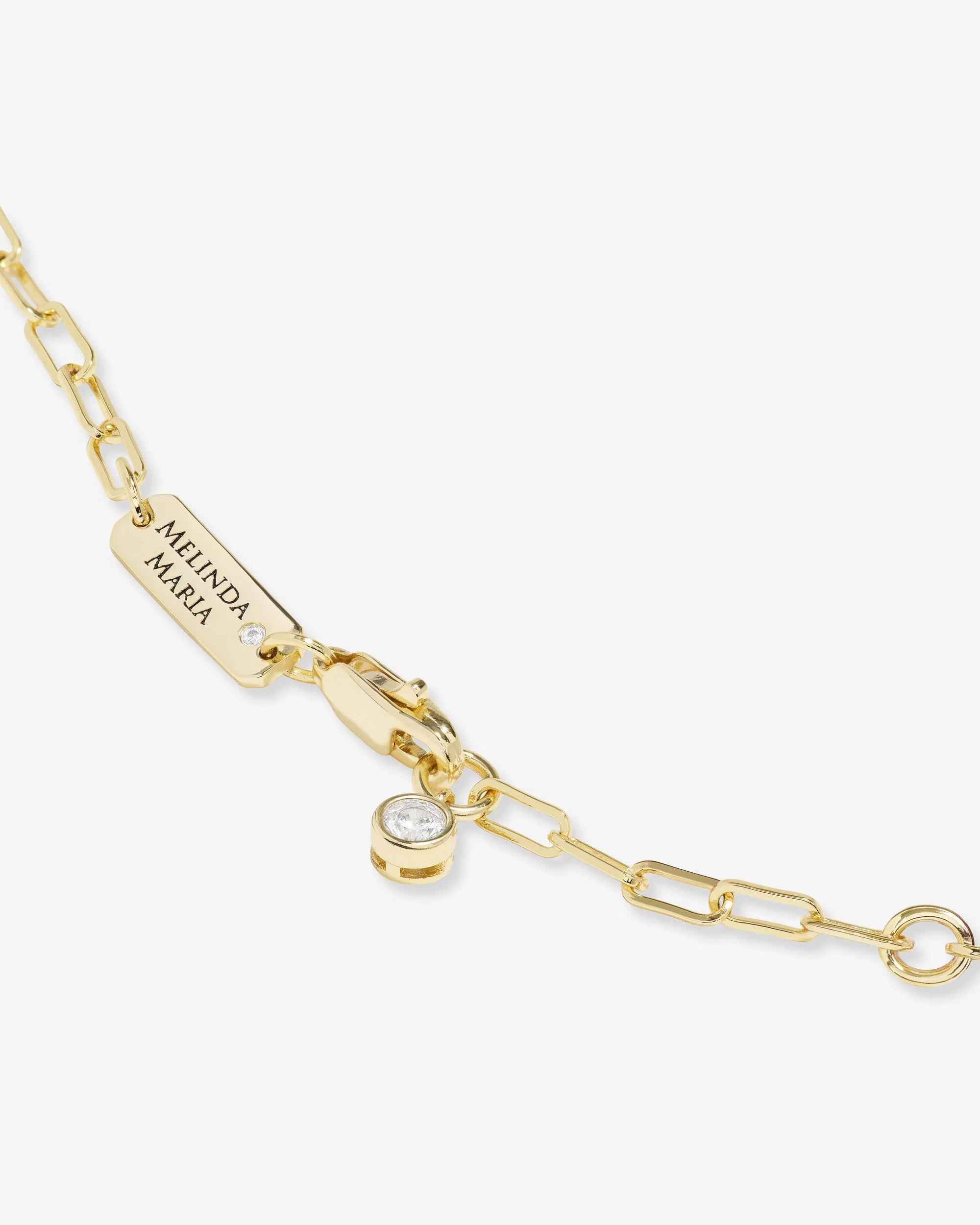 Hello Gorgeous Micro Samantha Chain - Gold|White Diamondettes - Image 5