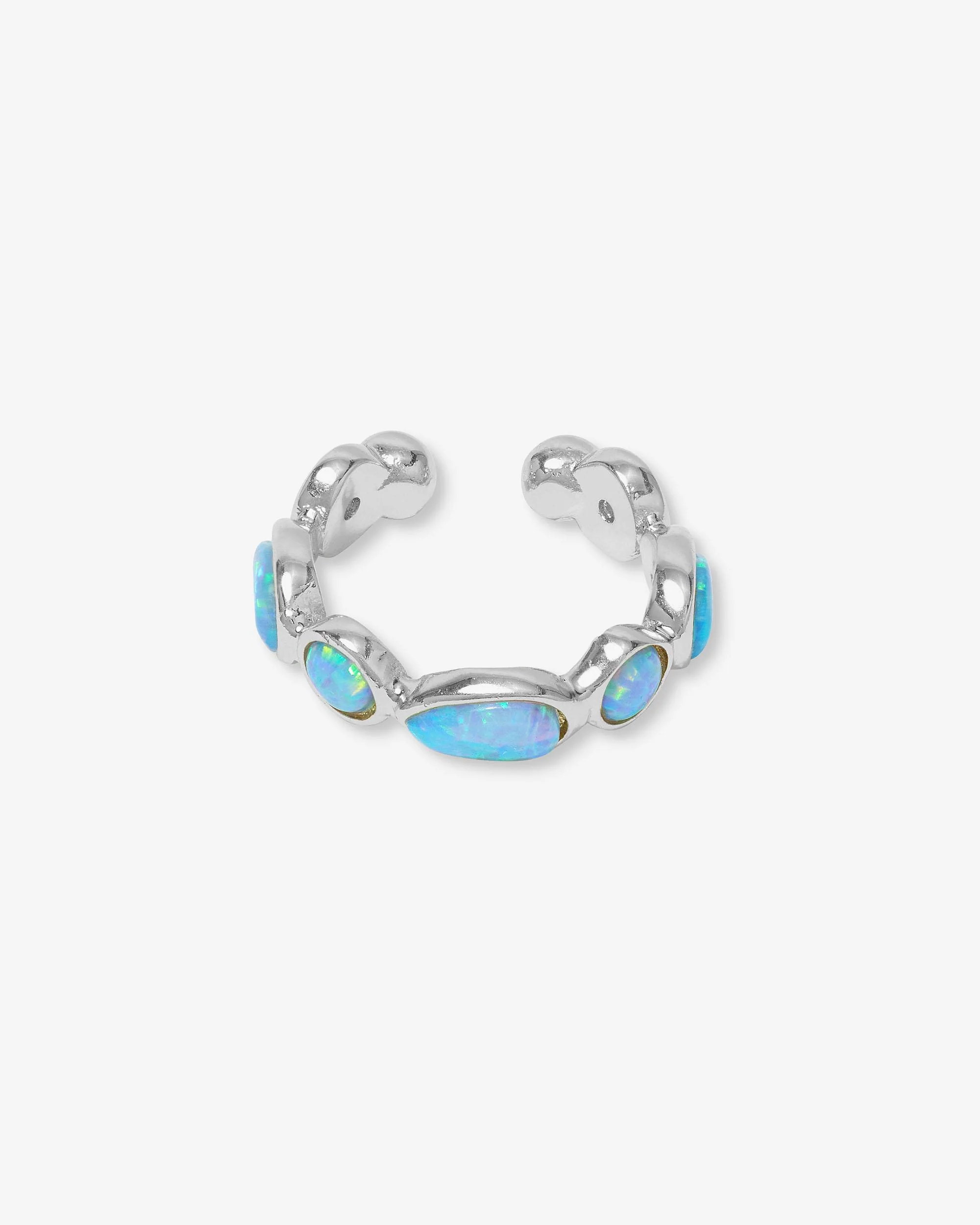Isla Ear Cuff - Silver|Blue Opal - Image 3