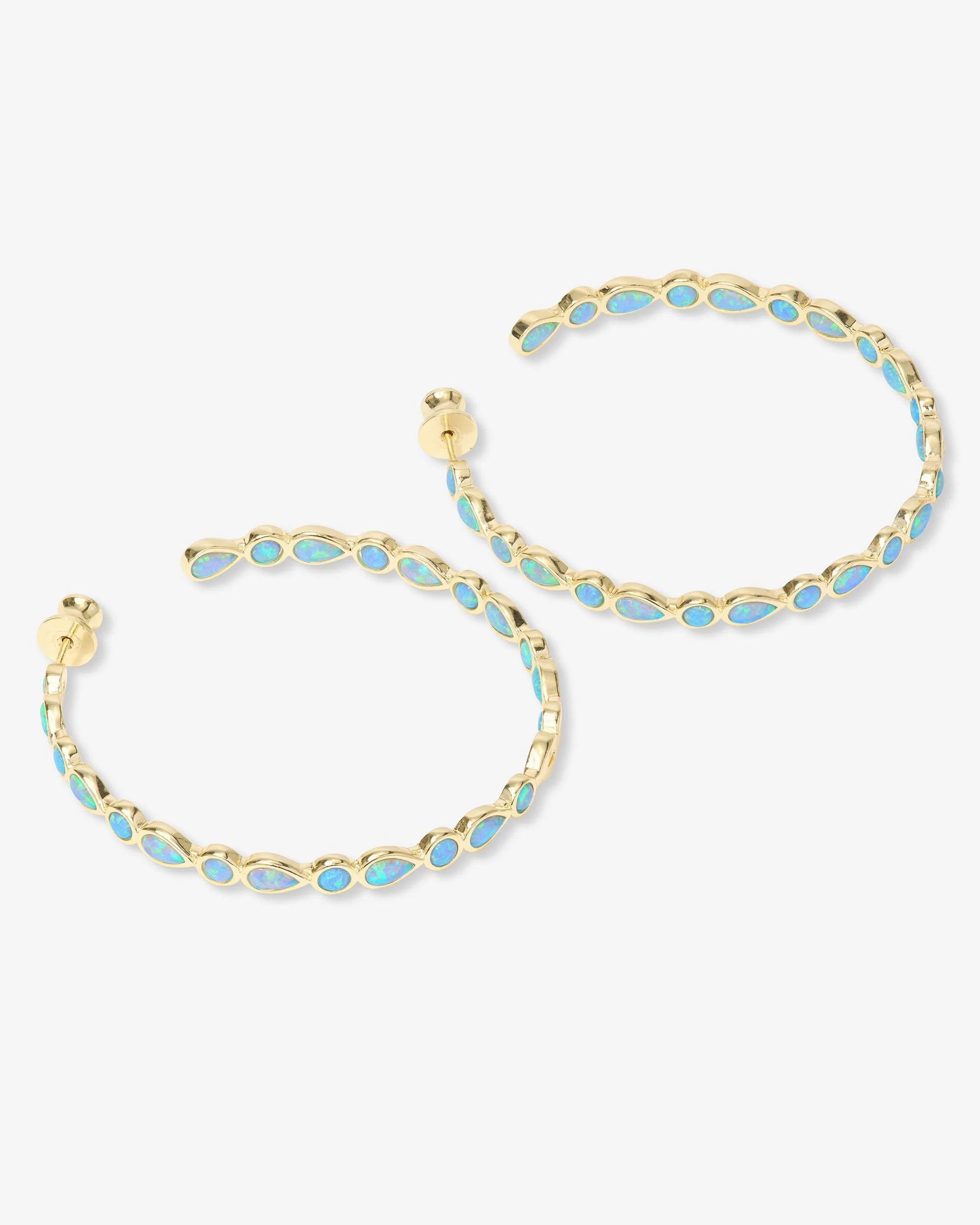 Isla Hoops 2" - Gold|Blue Opal - Image 3