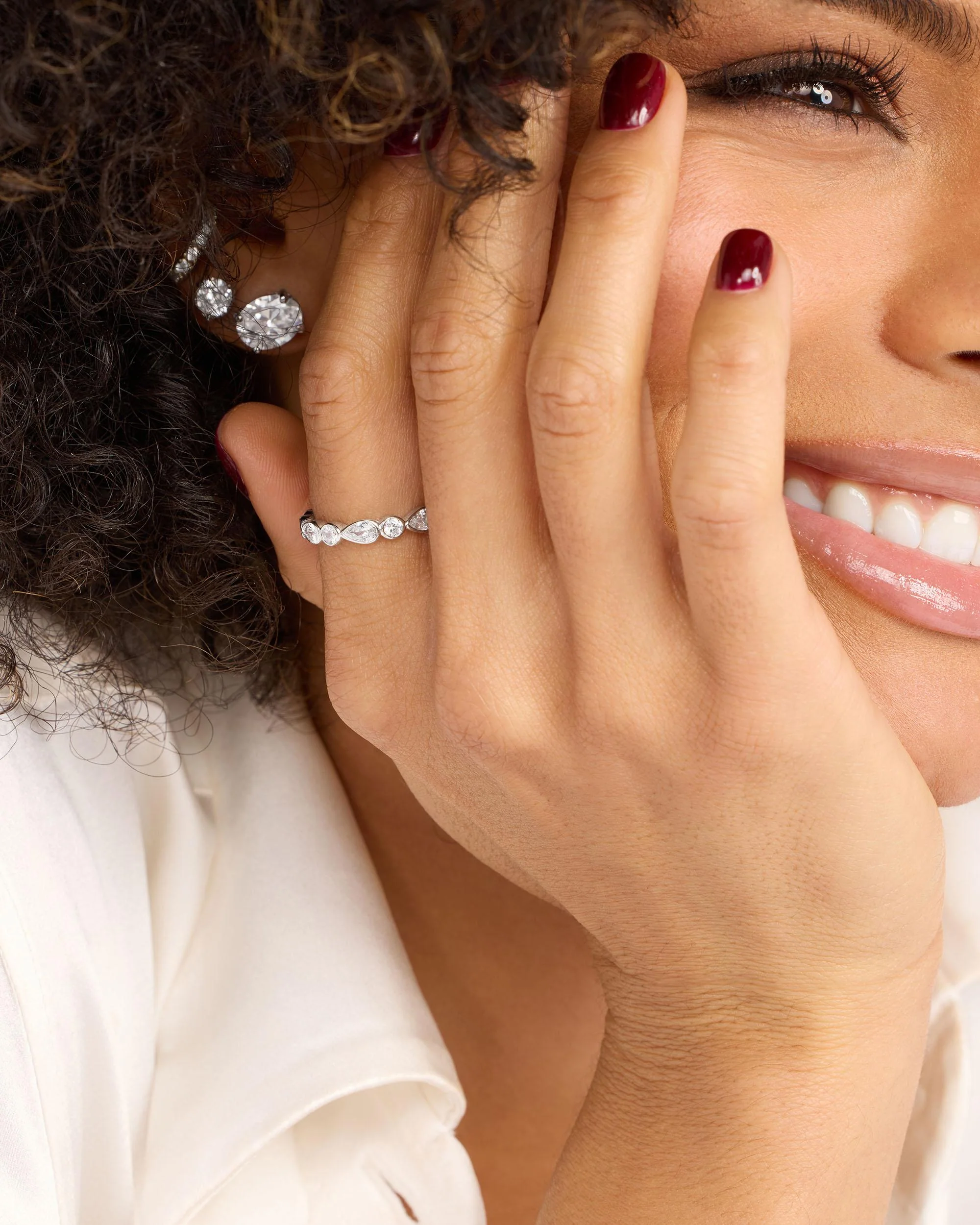 Isla Ring - Silver|White Diamondettes - Image 3