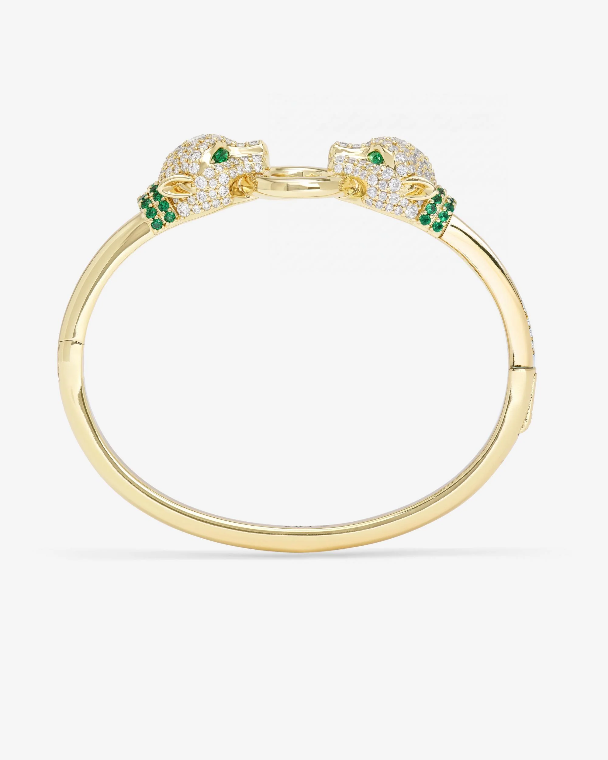 Jaguar Cuff Bracelet - Gold|White Diamondettes - Image 5