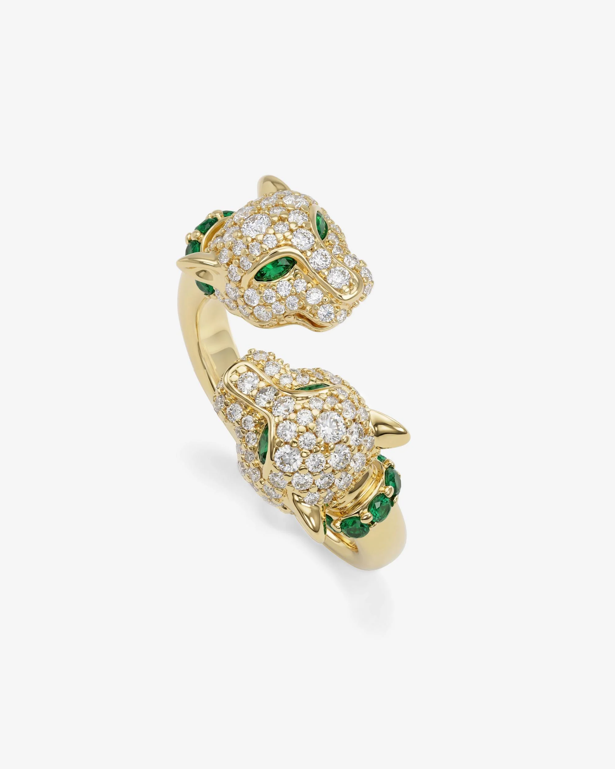 Jaguar Pavé Ring - Gold|White Diamondettes - Image 3