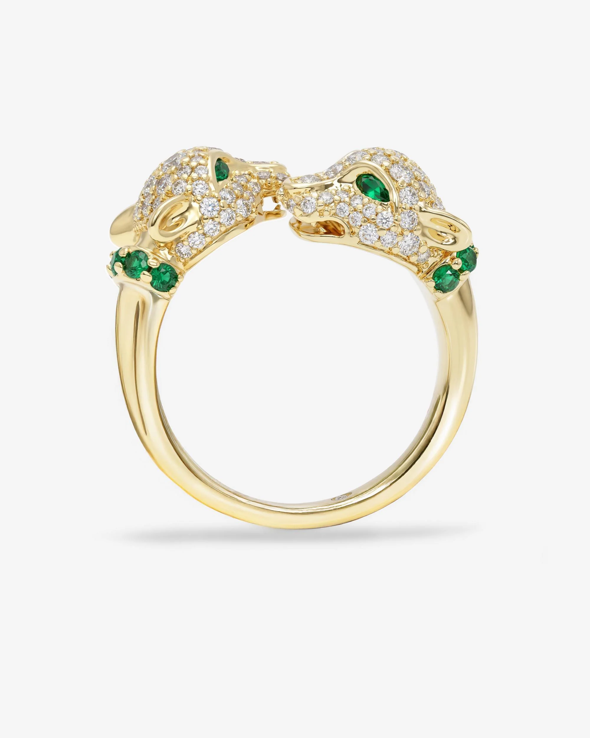 Jaguar Pavé Ring - Gold|White Diamondettes - Image 5