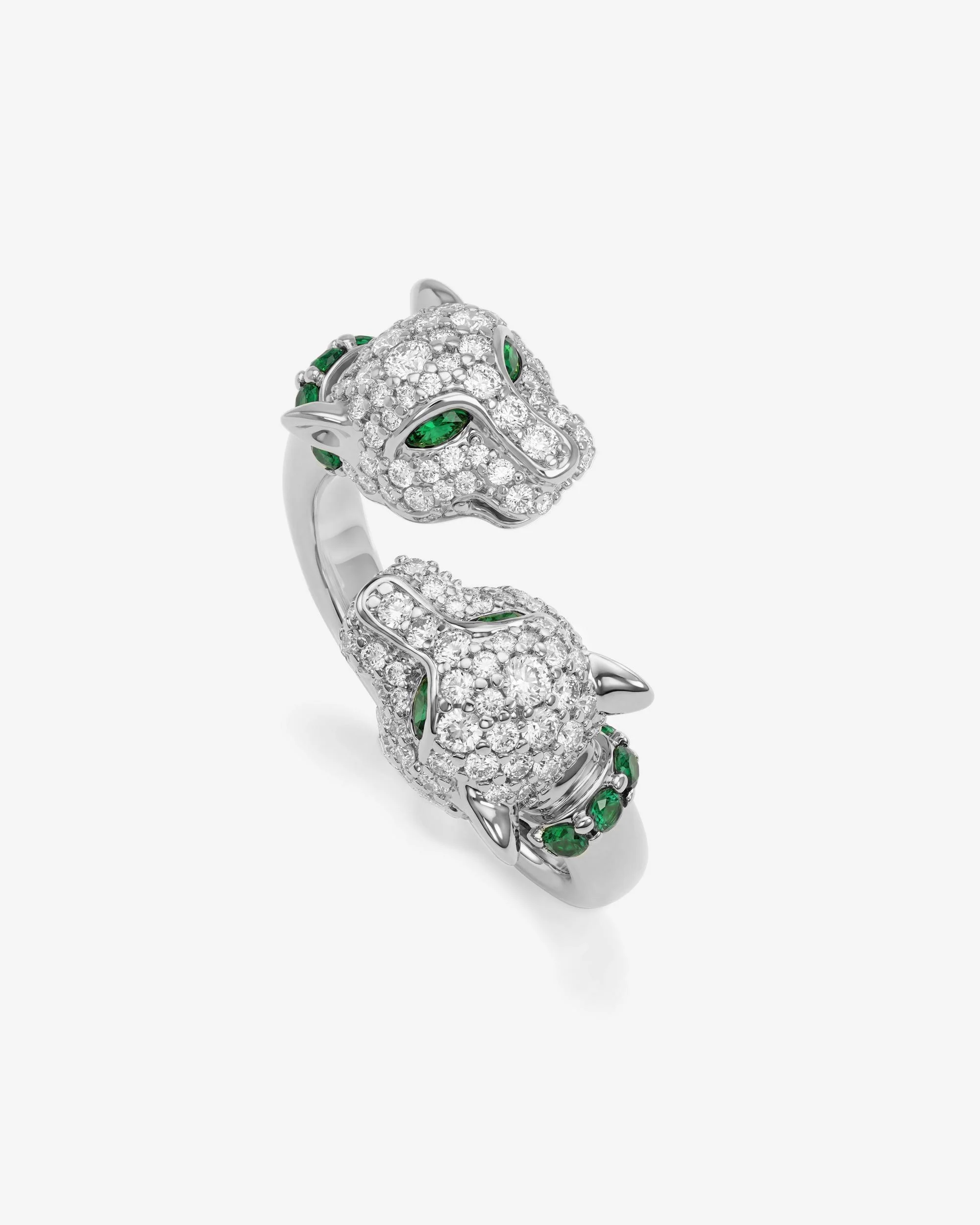 Jaguar Pavé Ring - Silver|White Diamondettes - Image 3