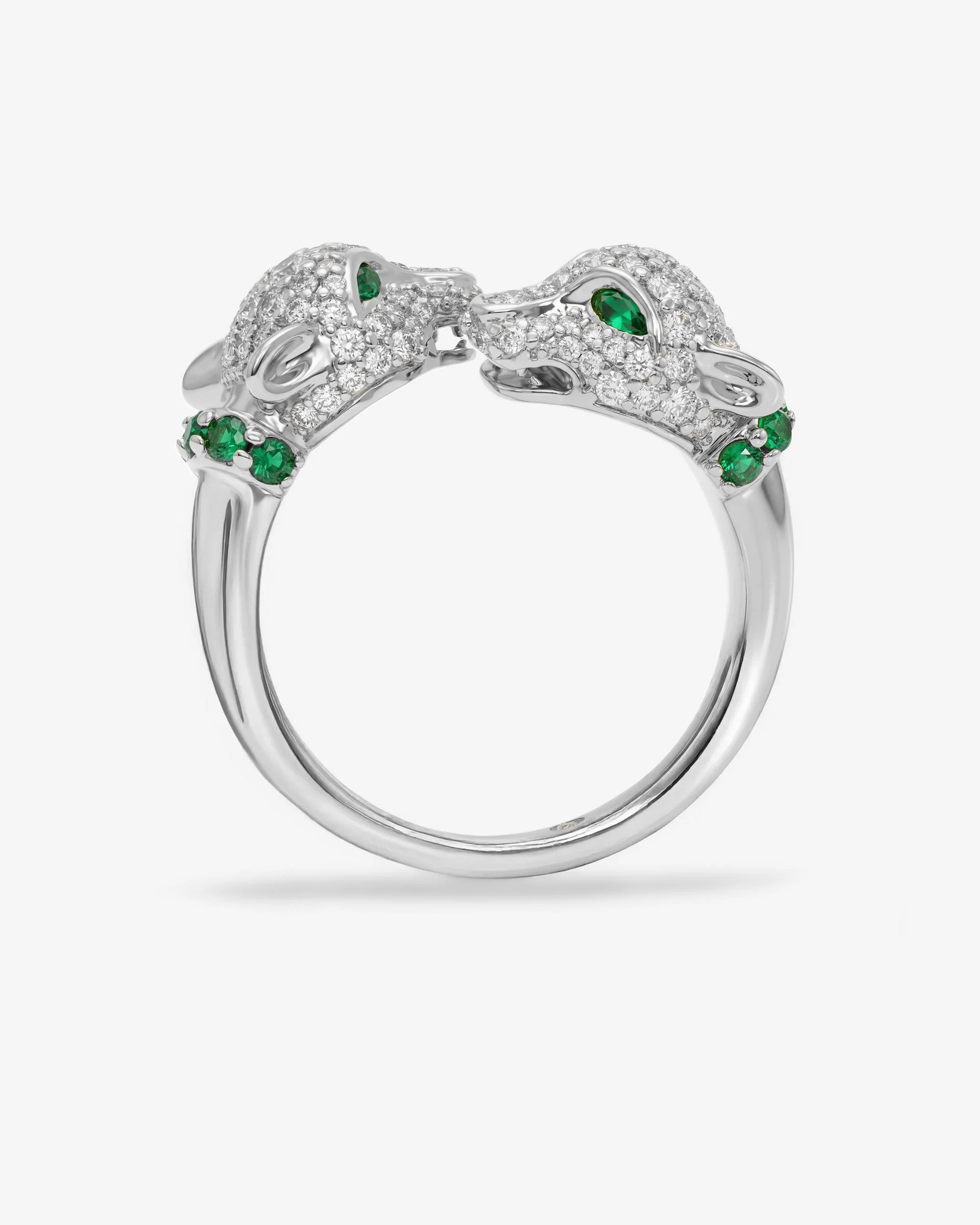 Jaguar Pavé Ring - Silver|White Diamondettes - Image 5