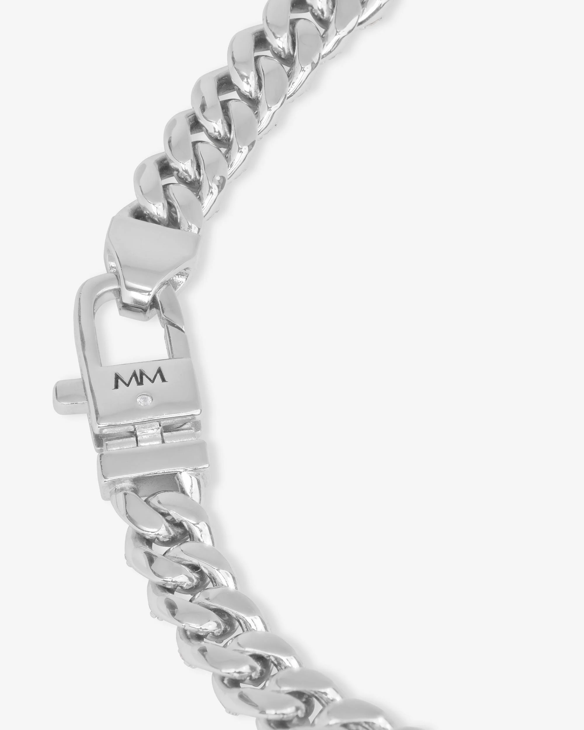 Julian Cuban Chain Bracelet 6.8mm - Silver - Image 3