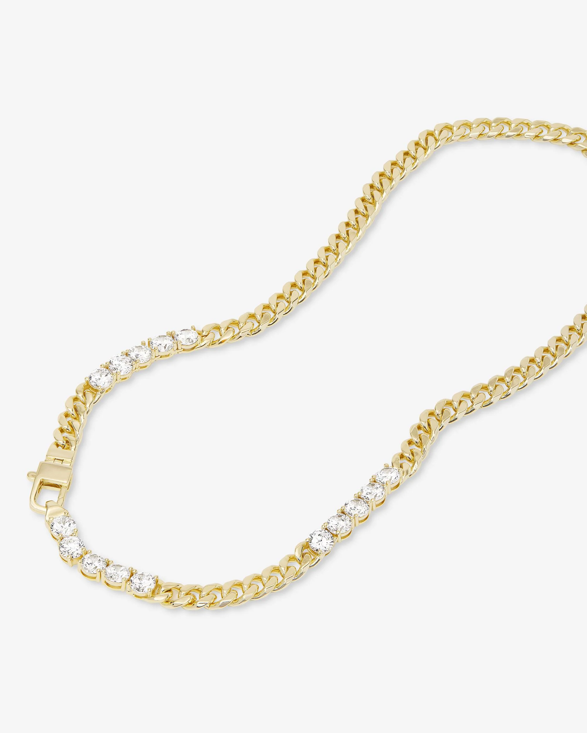 Julian's Obsessed with Diamonds Necklace 6.8mm - Gold|White Diamondettes - Image 5