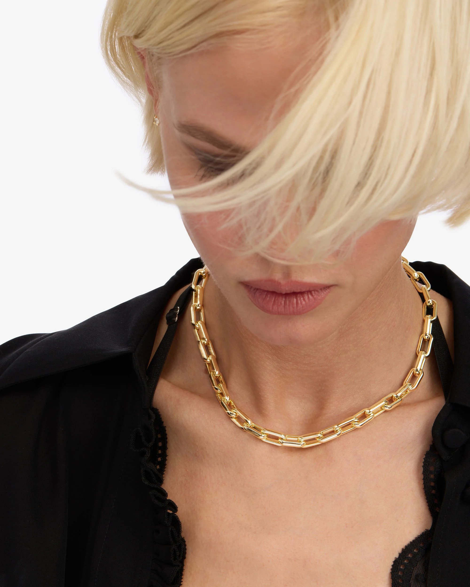 Lil Frankie Chain Necklace 8mm - Gold - Image 5
