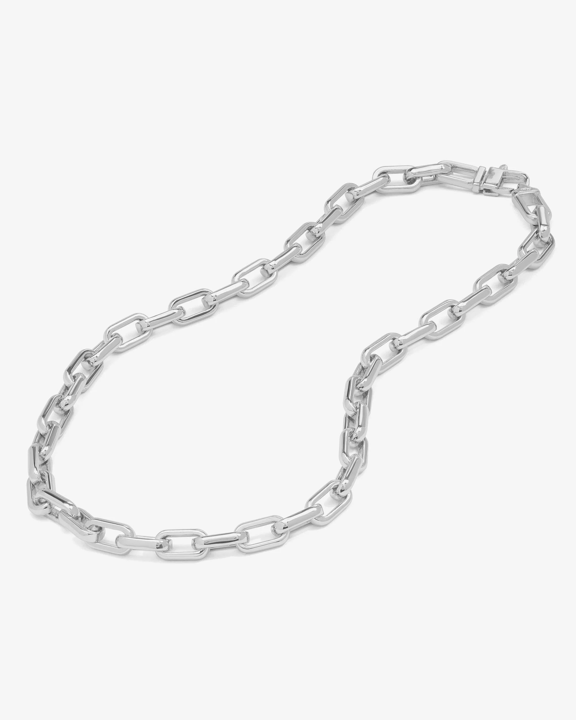 Lil Frankie Chain Necklace 8mm - Silver - Image 4