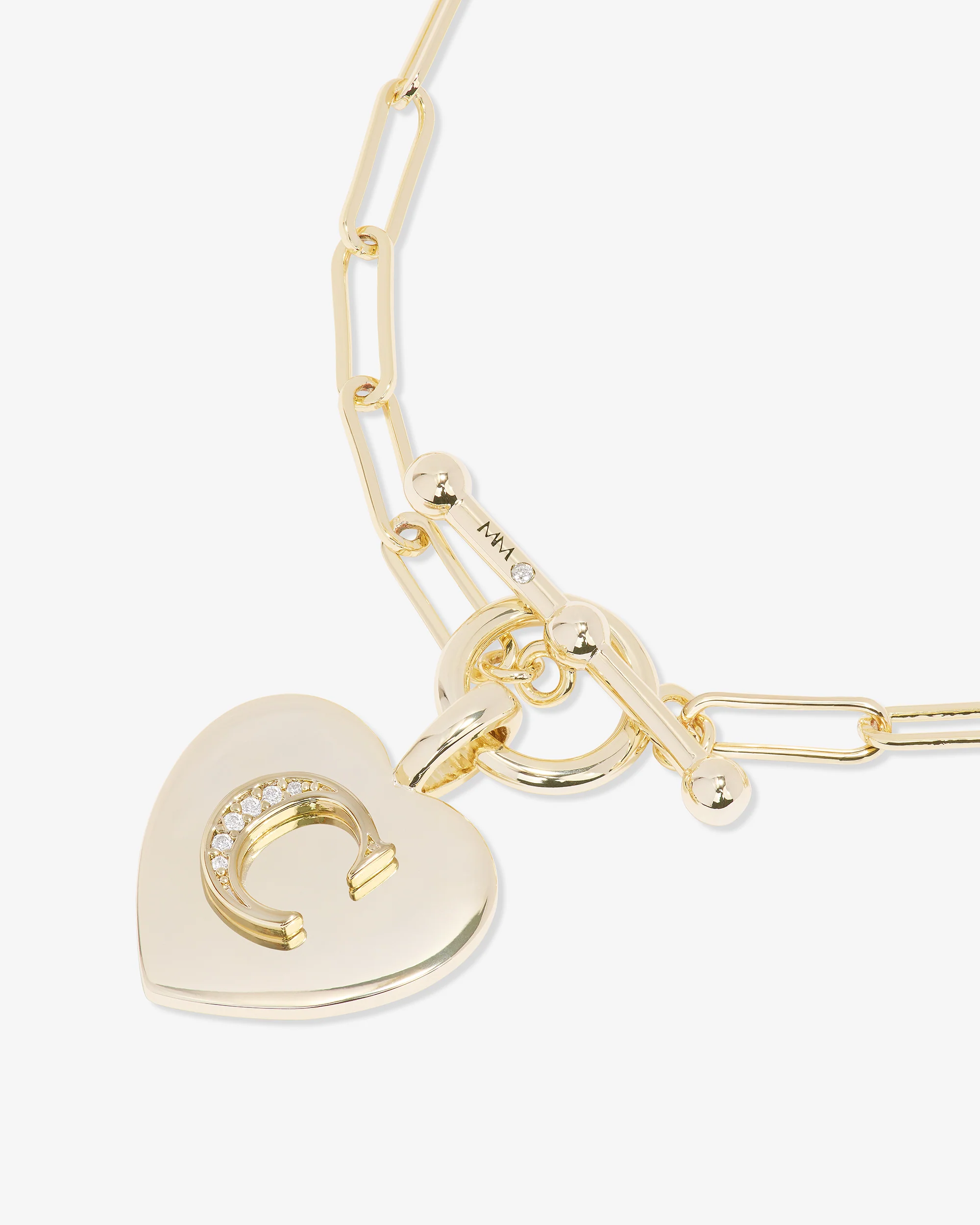 Love Letters Charm Bracelet - Gold|White Diamondettes - Image 30