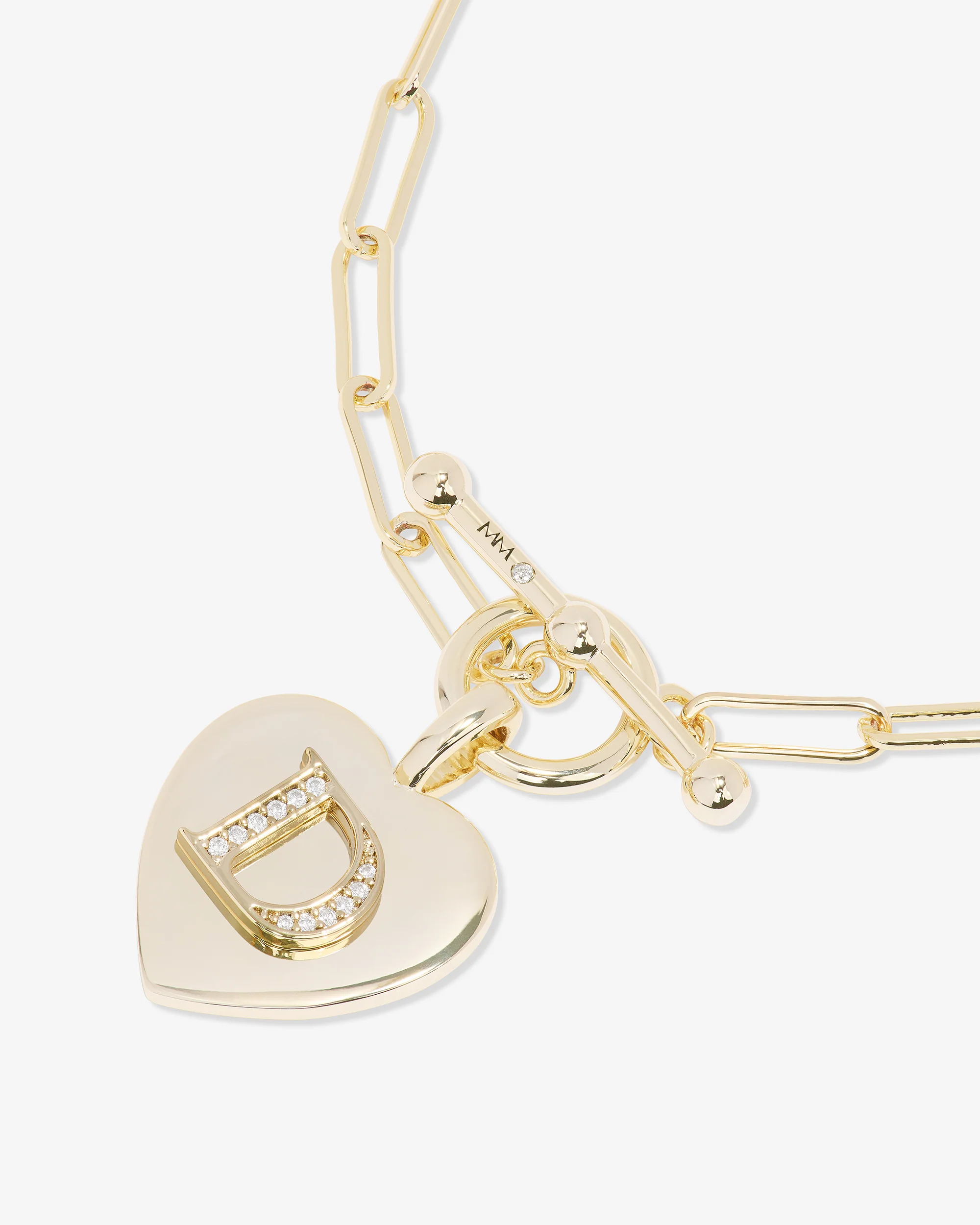Love Letters Charm Bracelet - Gold|White Diamondettes - Image 31