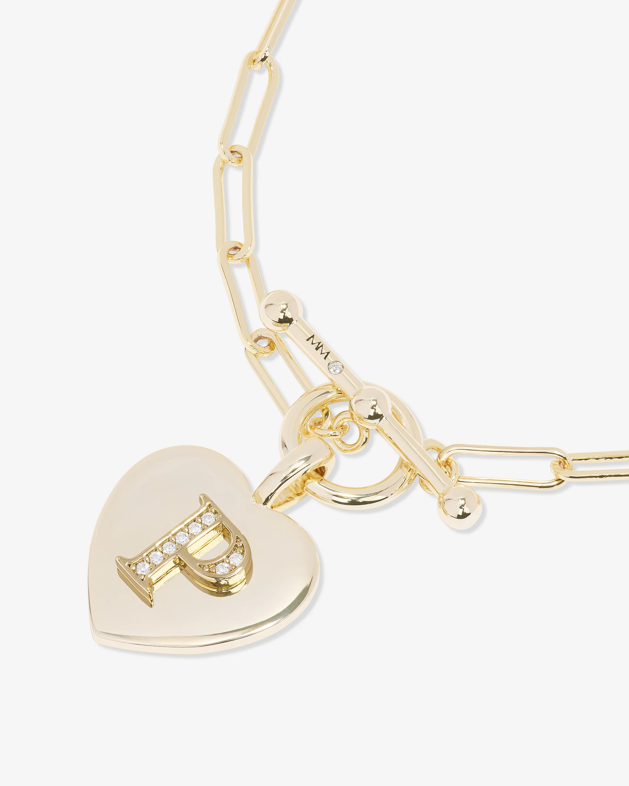 Love Letters Charm Bracelet - Gold|White Diamondettes - Image 43