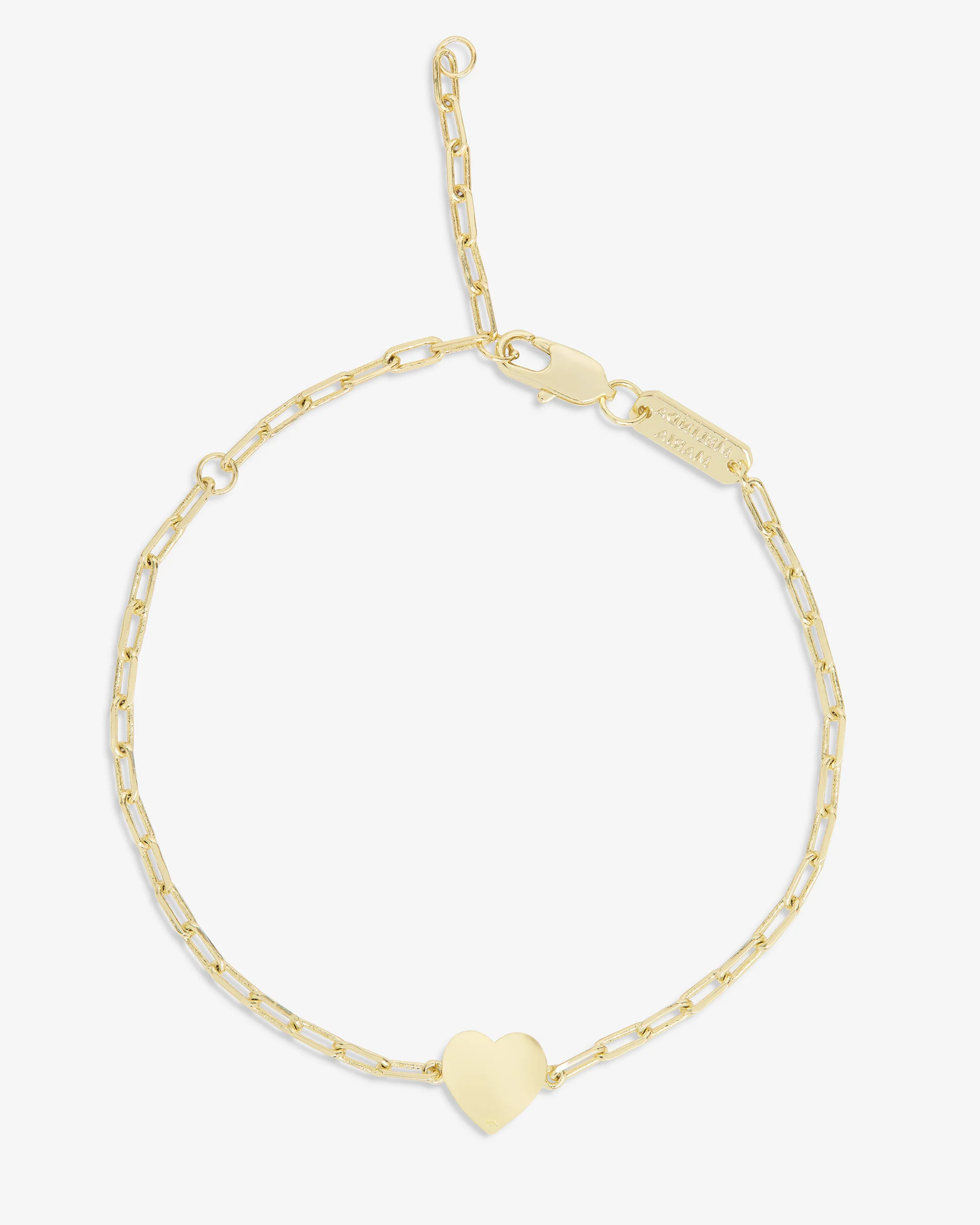 Love Letters Heart Bracelet - Gold|White Diamondettes - Image 55