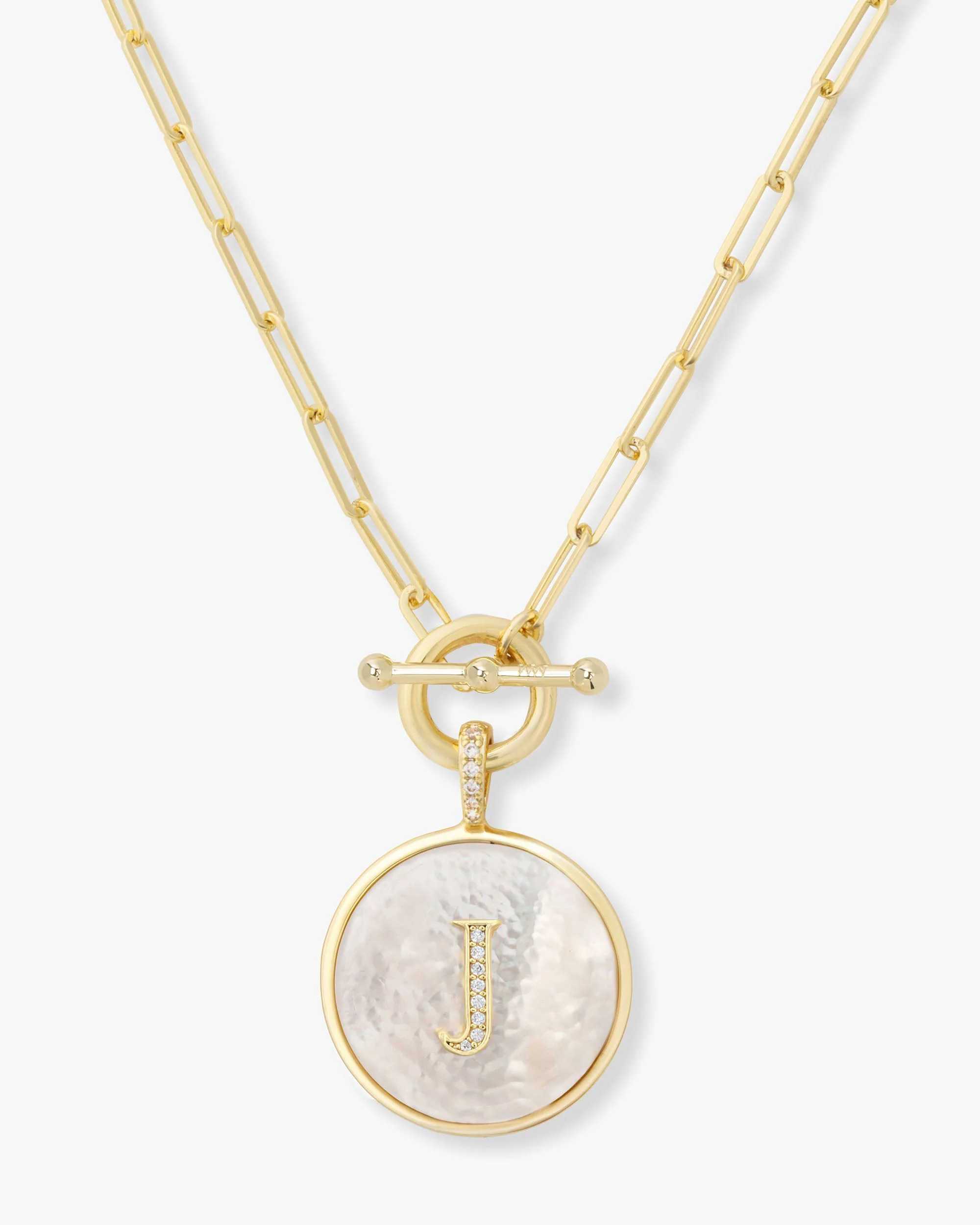 Love Letters Medallion Necklace 24mm - Gold - Image 10