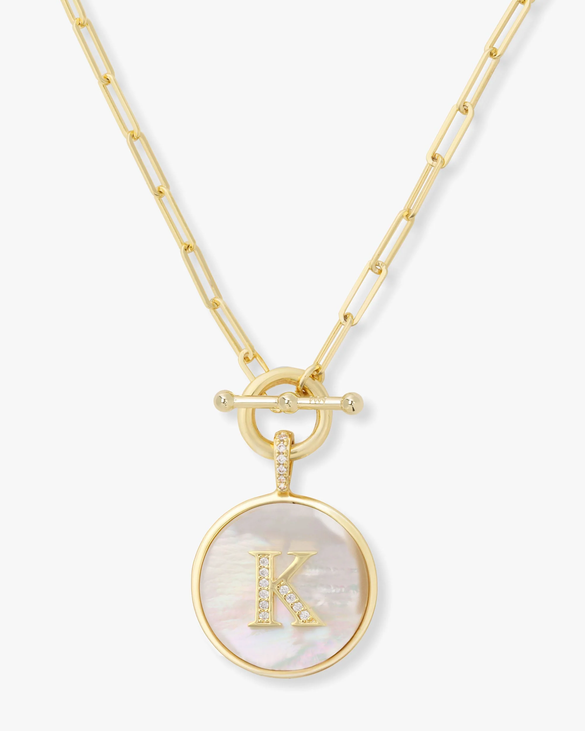 Love Letters Medallion Necklace 24mm - Gold - Image 11
