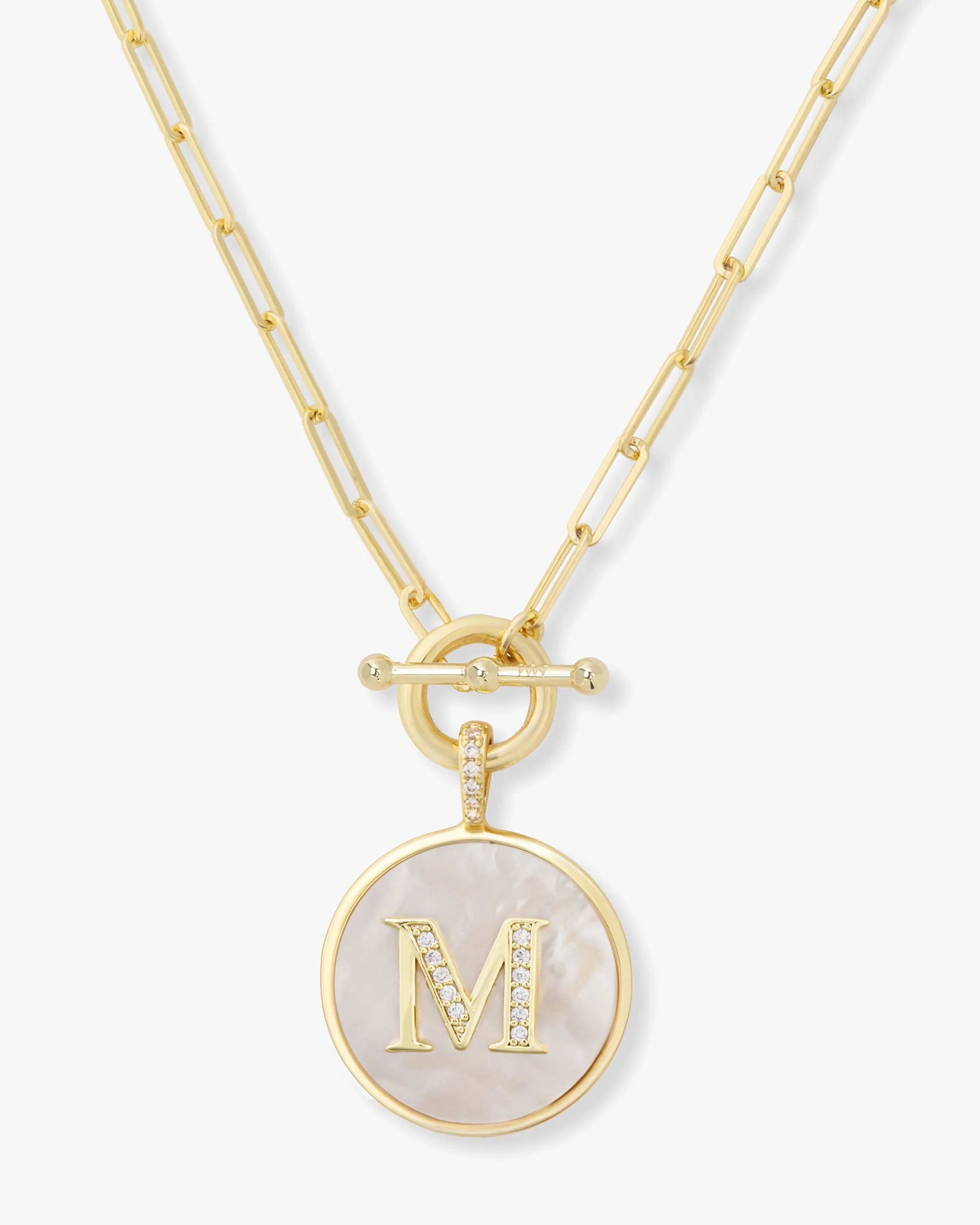 Love Letters Medallion Necklace 24mm - Gold - Image 13
