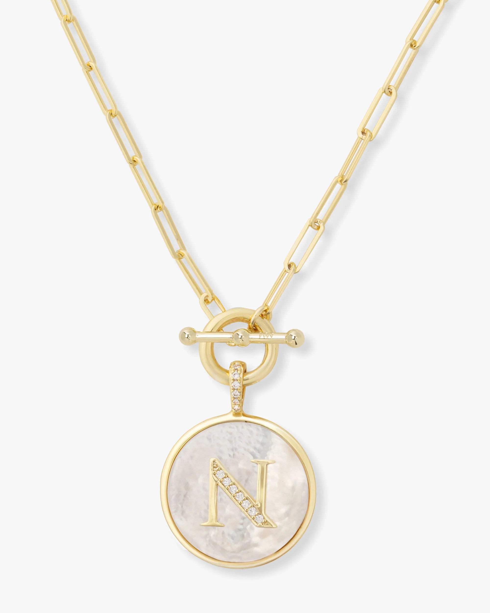 Love Letters Medallion Necklace 24mm - Gold - Image 14