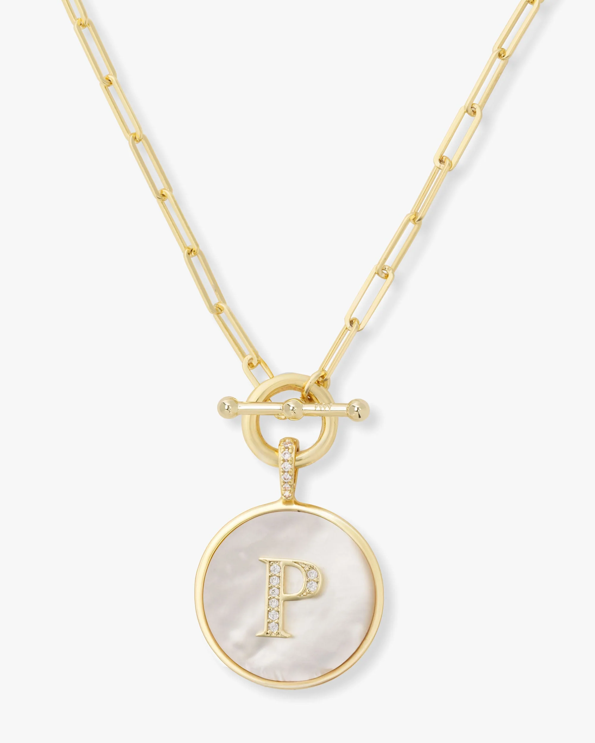 Love Letters Medallion Necklace 24mm - Gold - Image 16