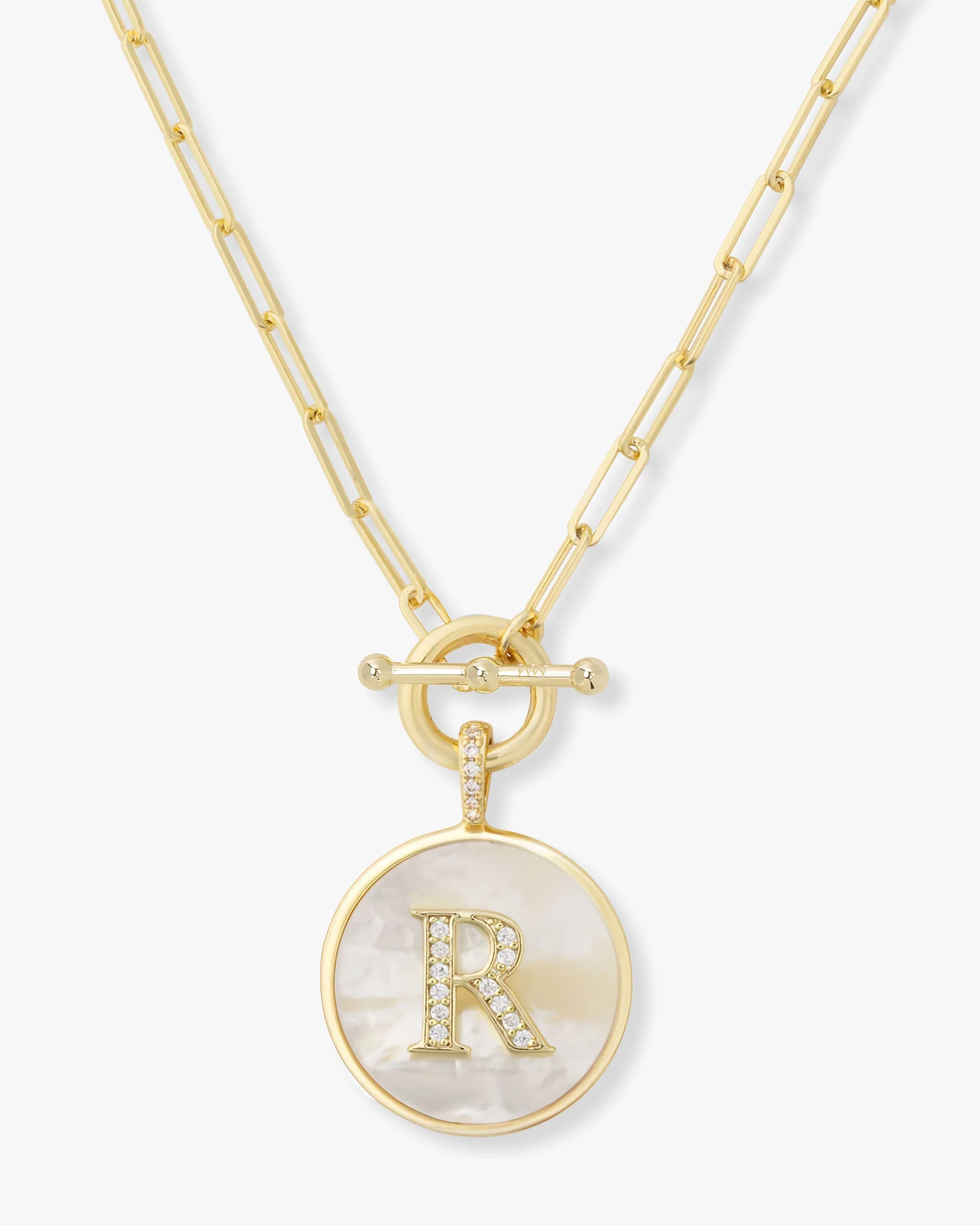 Love Letters Medallion Necklace 24mm - Gold - Image 18