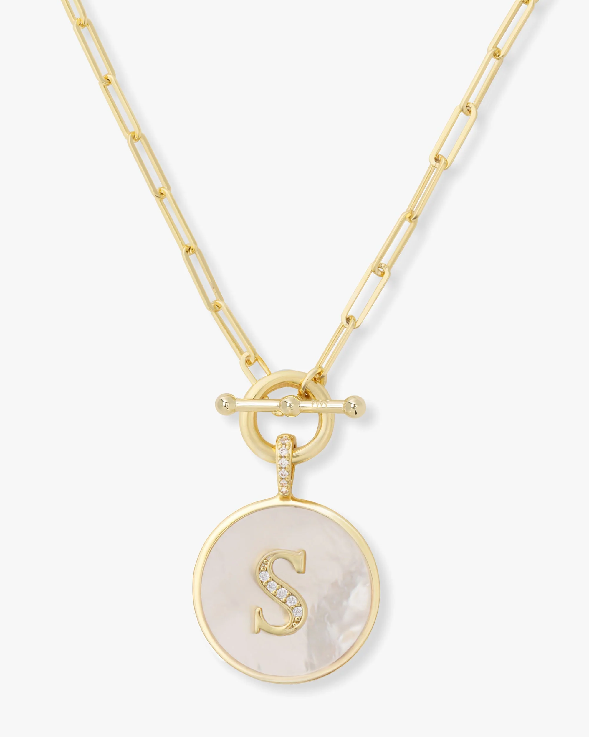 Love Letters Medallion Necklace 24mm - Gold - Image 19