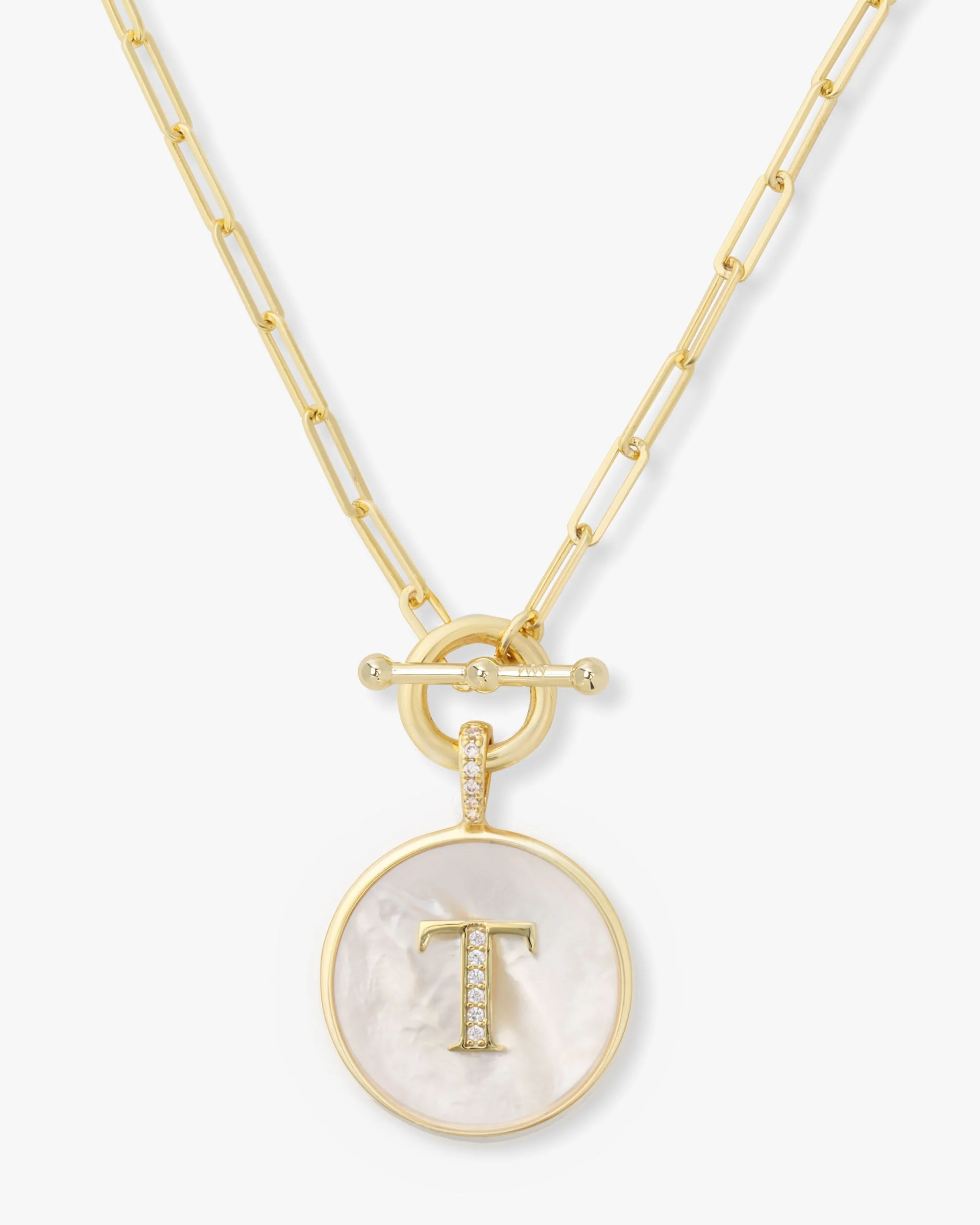 Love Letters Medallion Necklace 24mm - Gold - Image 20