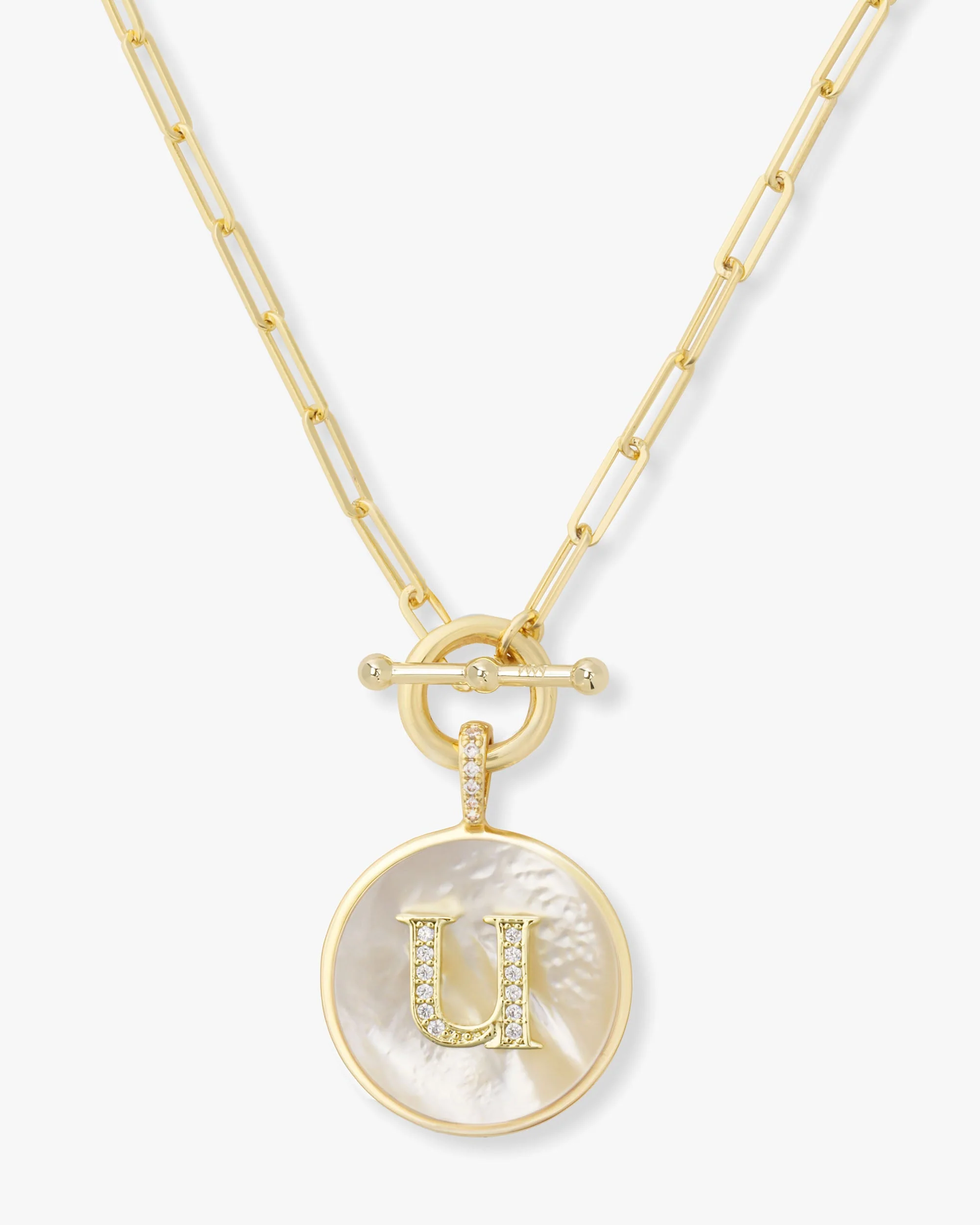 Love Letters Medallion Necklace 24mm - Gold - Image 21