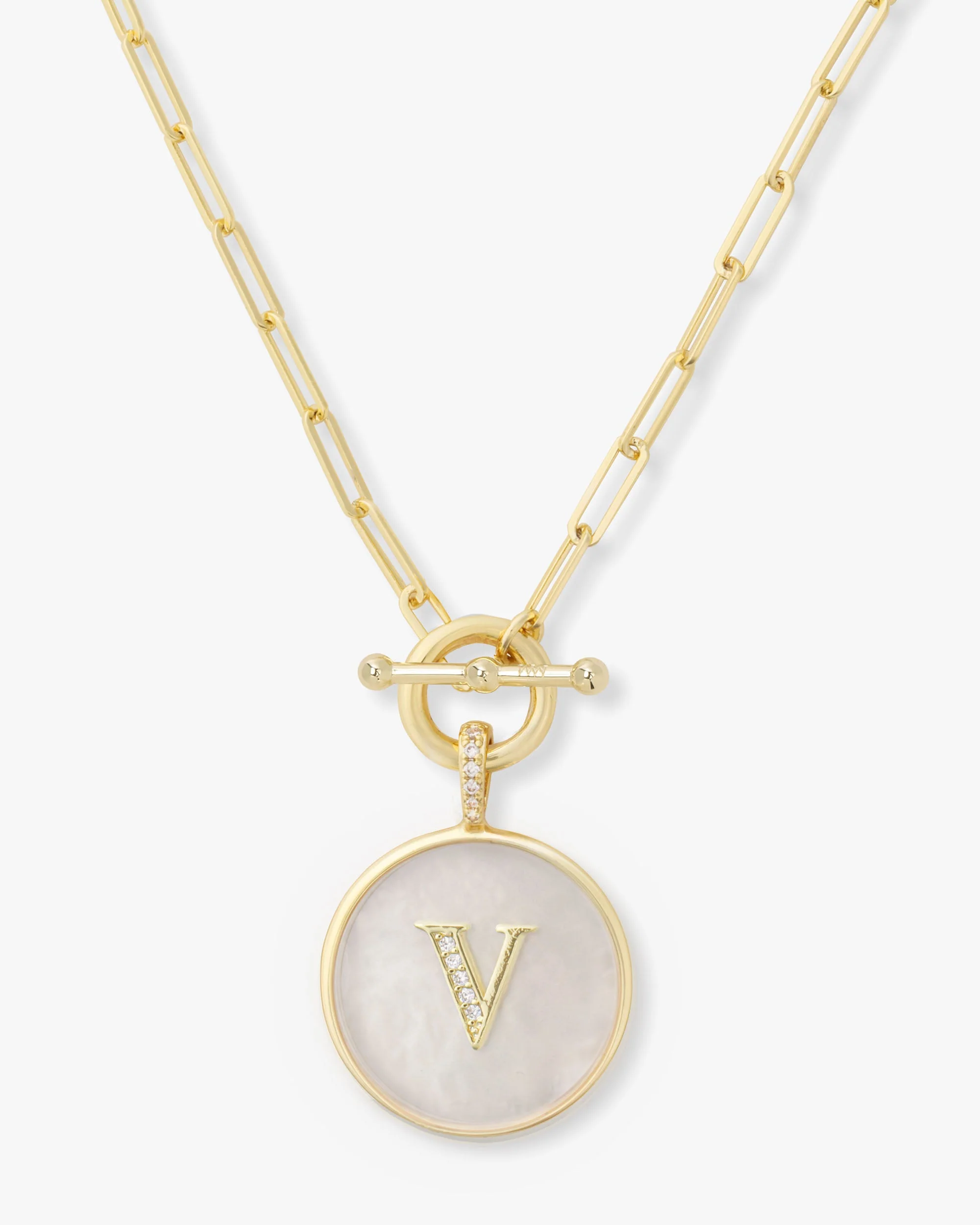 Love Letters Medallion Necklace 24mm - Gold - Image 22