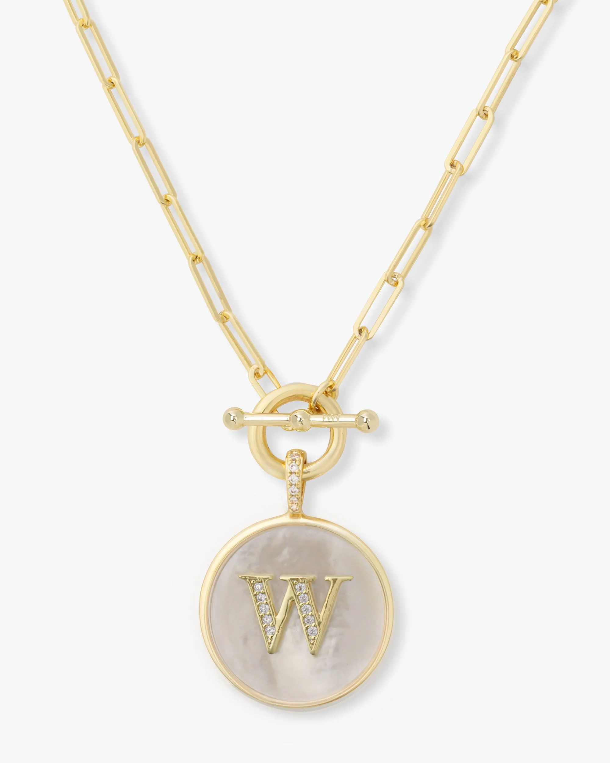 Love Letters Medallion Necklace 24mm - Gold - Image 23