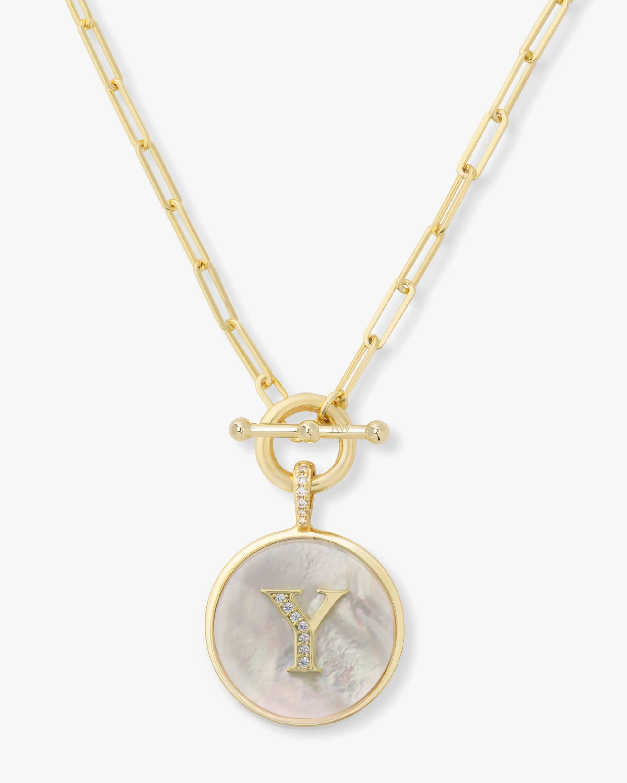 Love Letters Medallion Necklace 24mm - Gold - Image 25