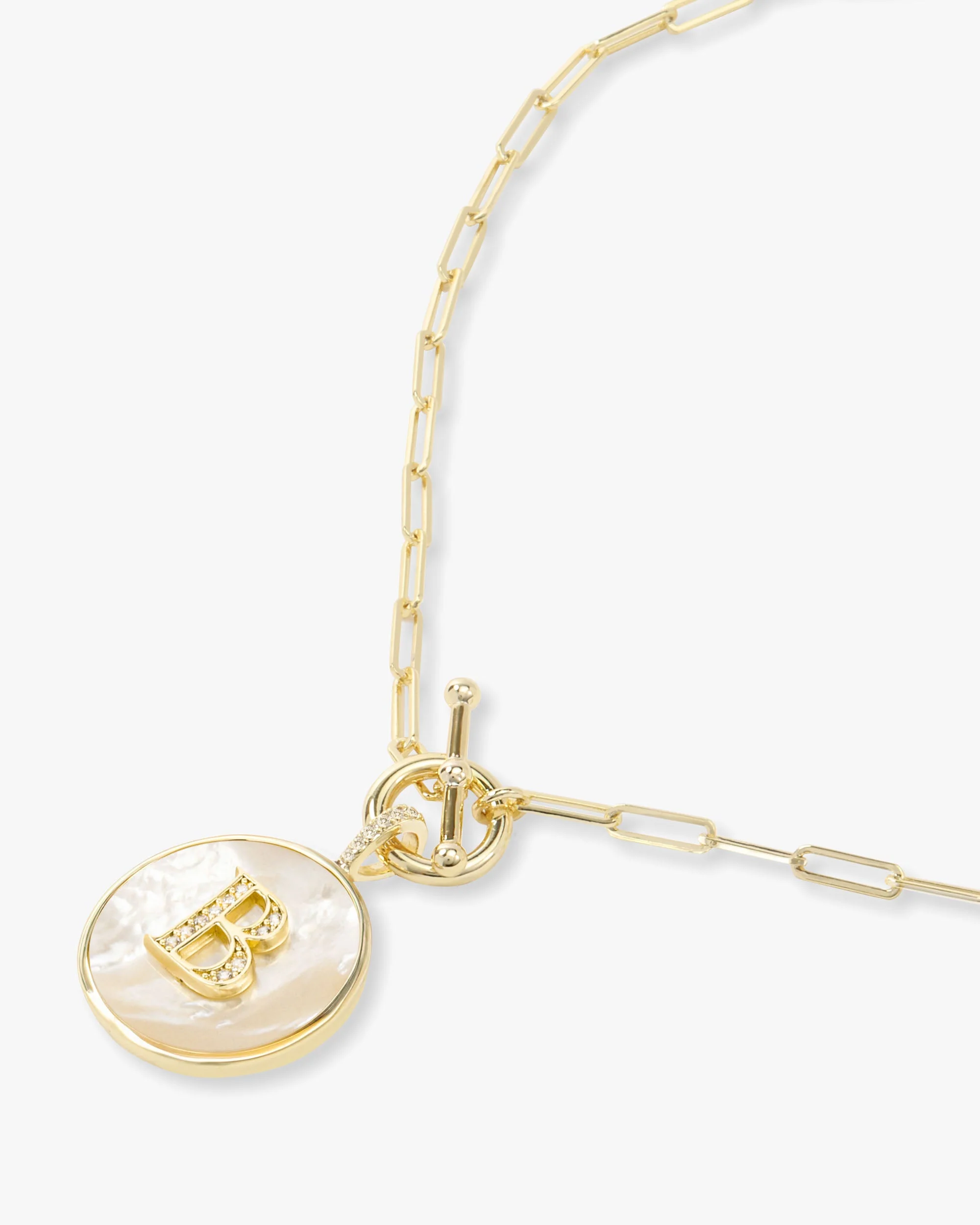 Love Letters Medallion Necklace 24mm - Gold - Image 29