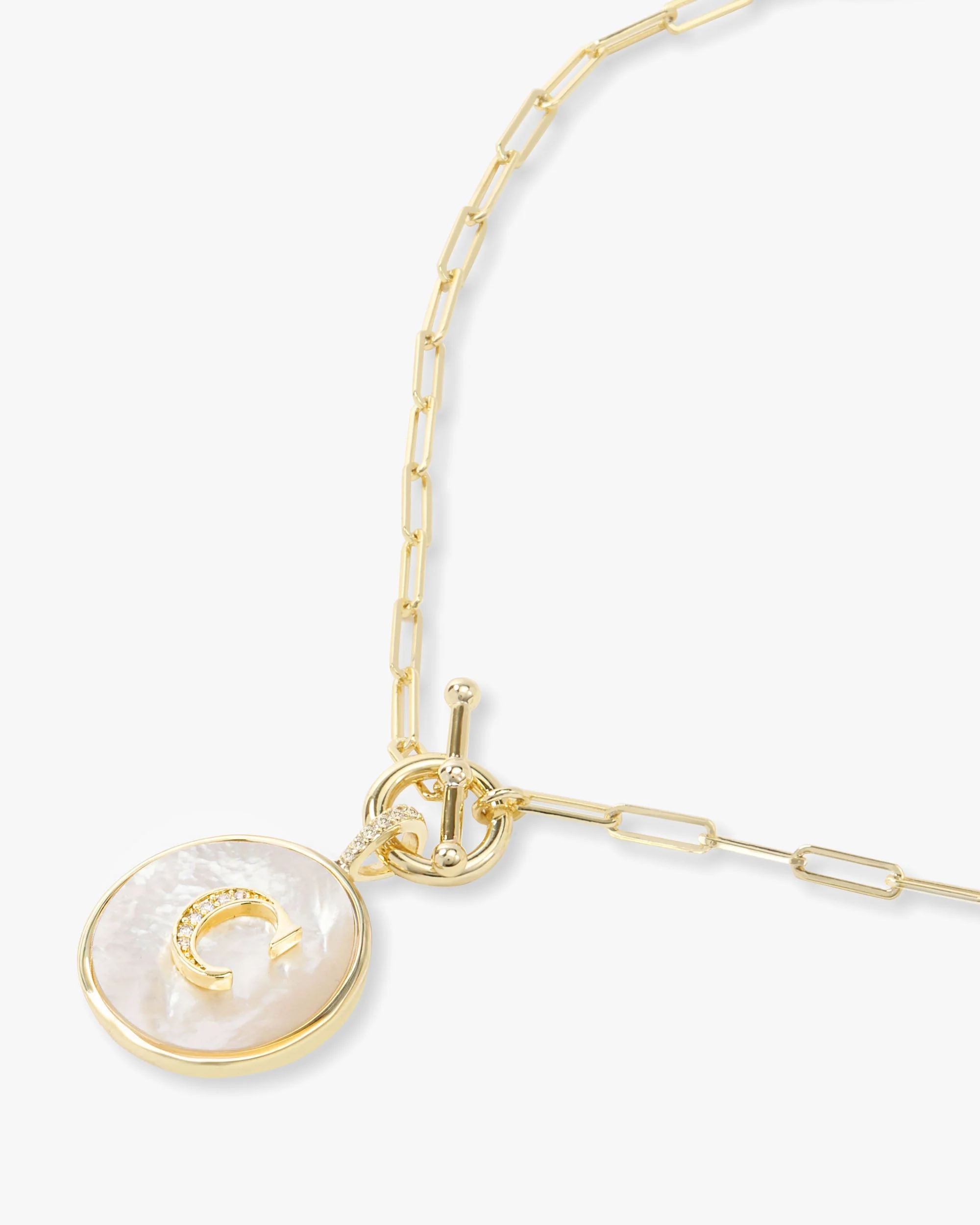 Love Letters Medallion Necklace 24mm - Gold - Image 30