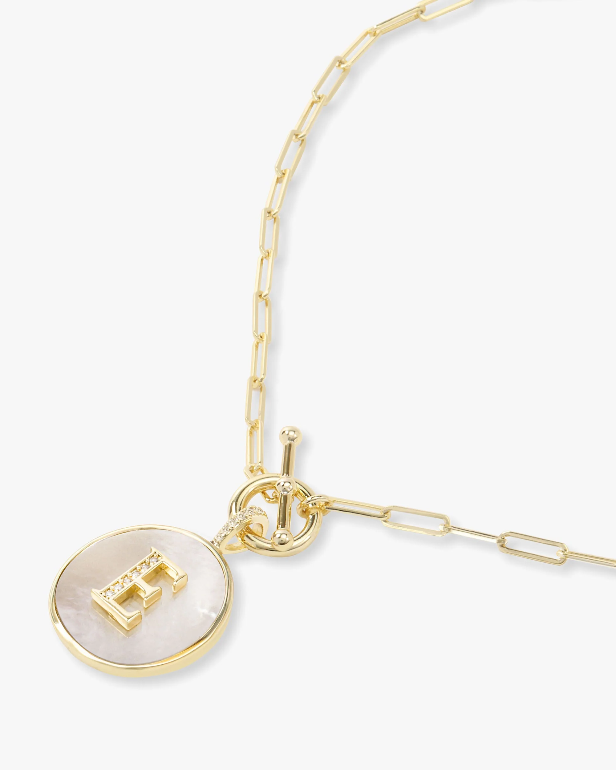 Love Letters Medallion Necklace 24mm - Gold - Image 32