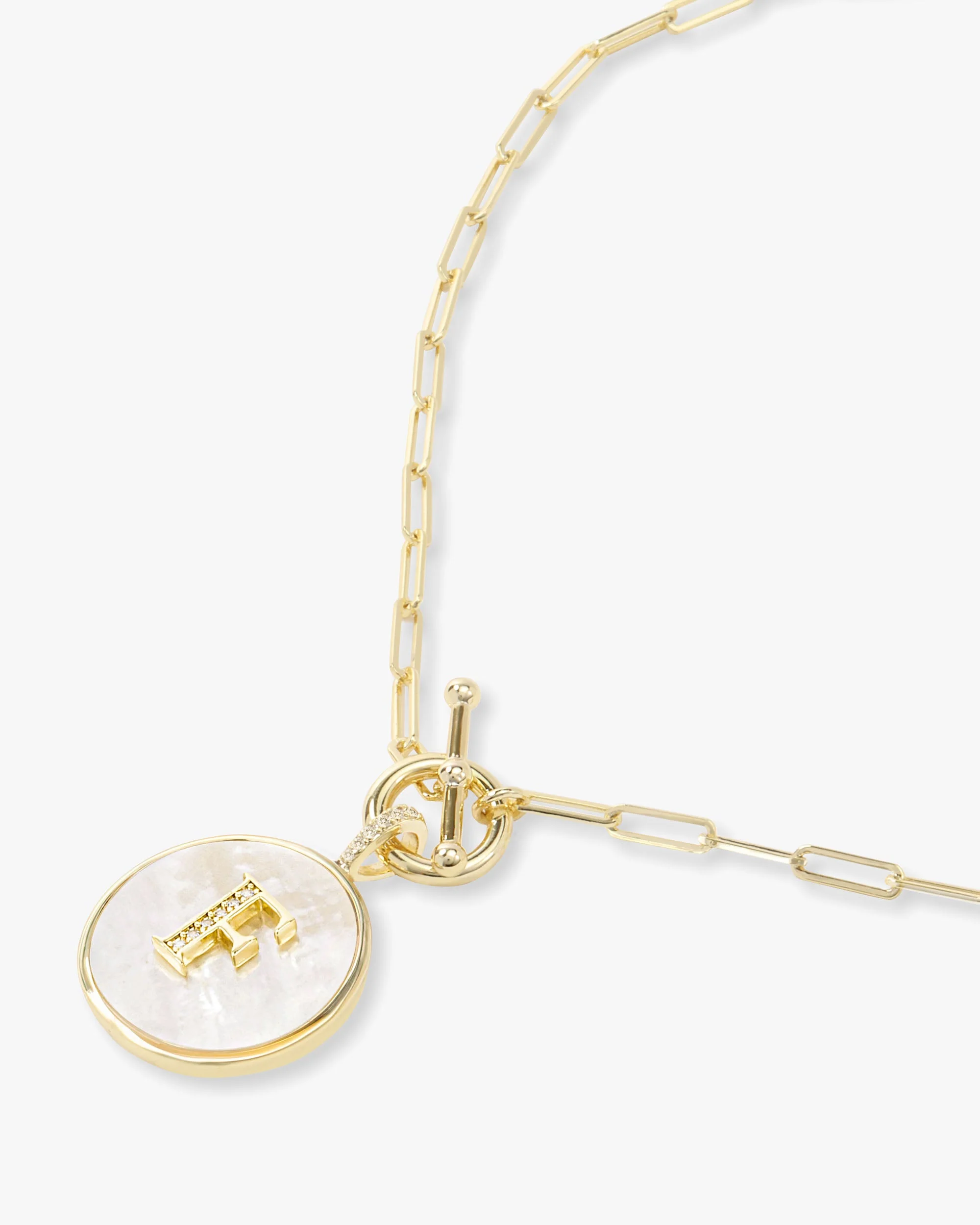 Love Letters Medallion Necklace 24mm - Gold - Image 33
