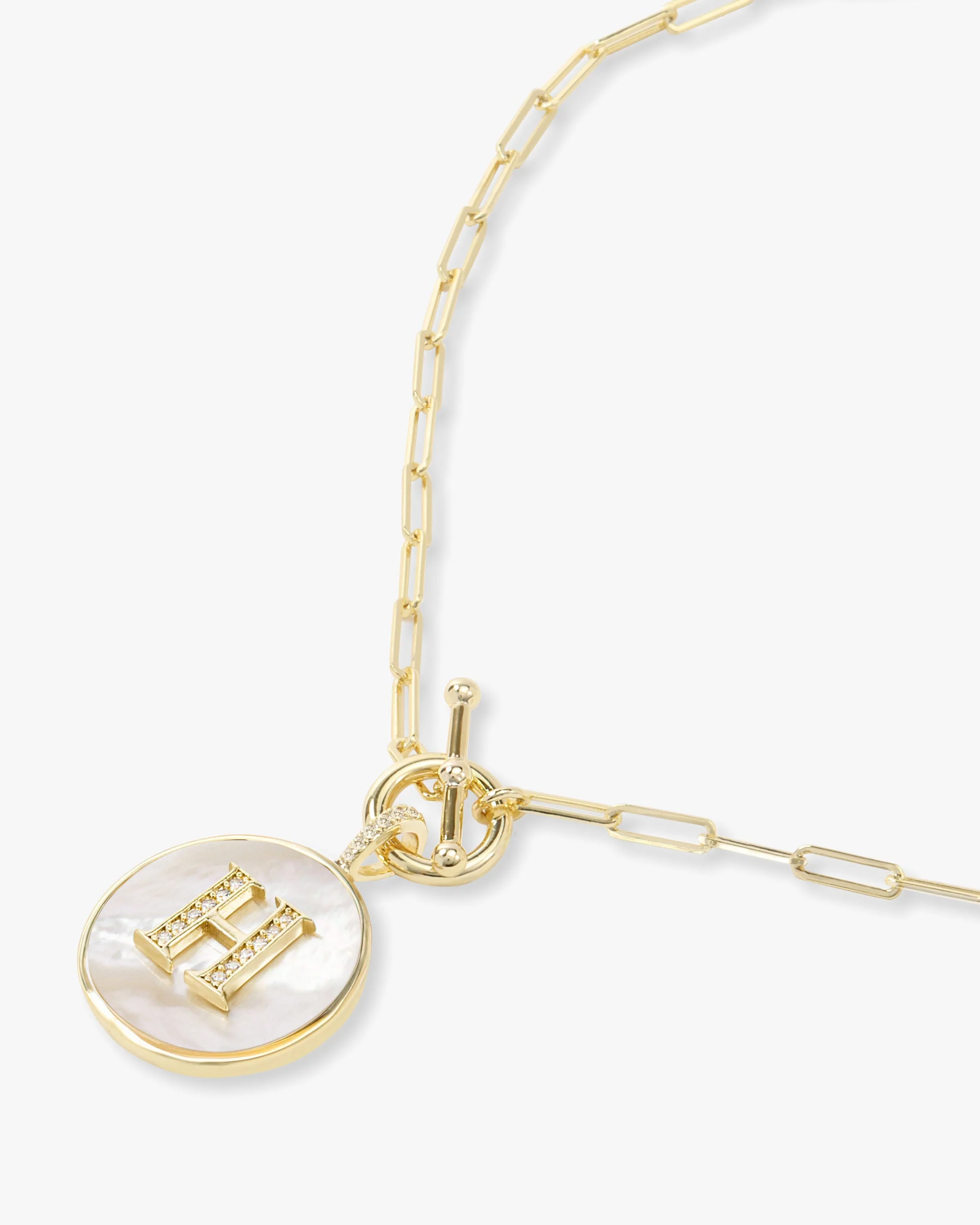 Love Letters Medallion Necklace 24mm - Gold - Image 35