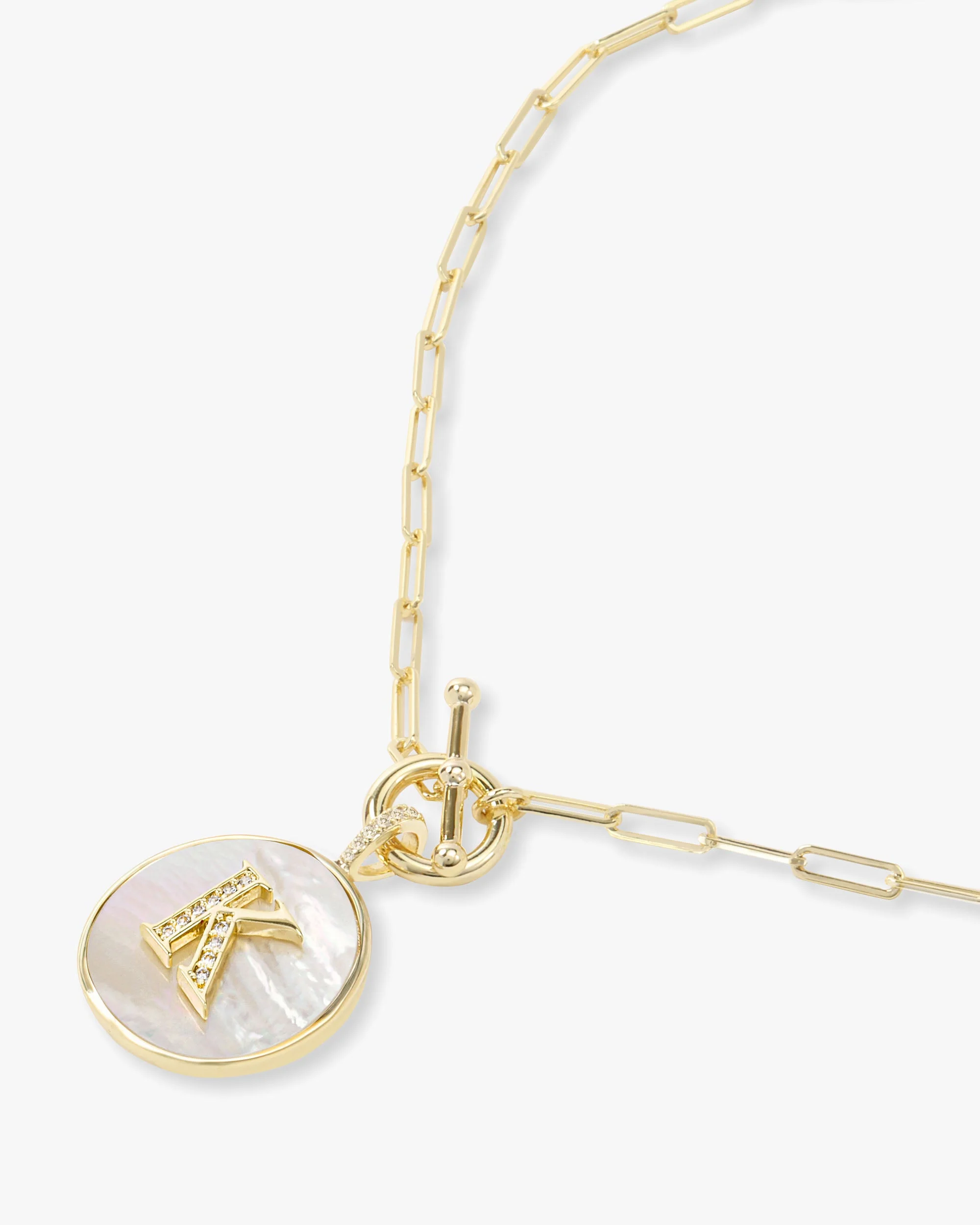 Love Letters Medallion Necklace 24mm - Gold - Image 38